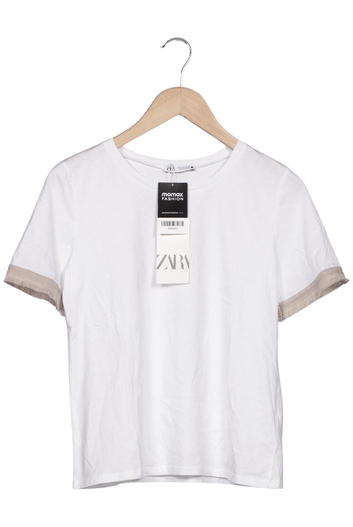 

Zara Damen T-Shirt, weiß, Gr. 36