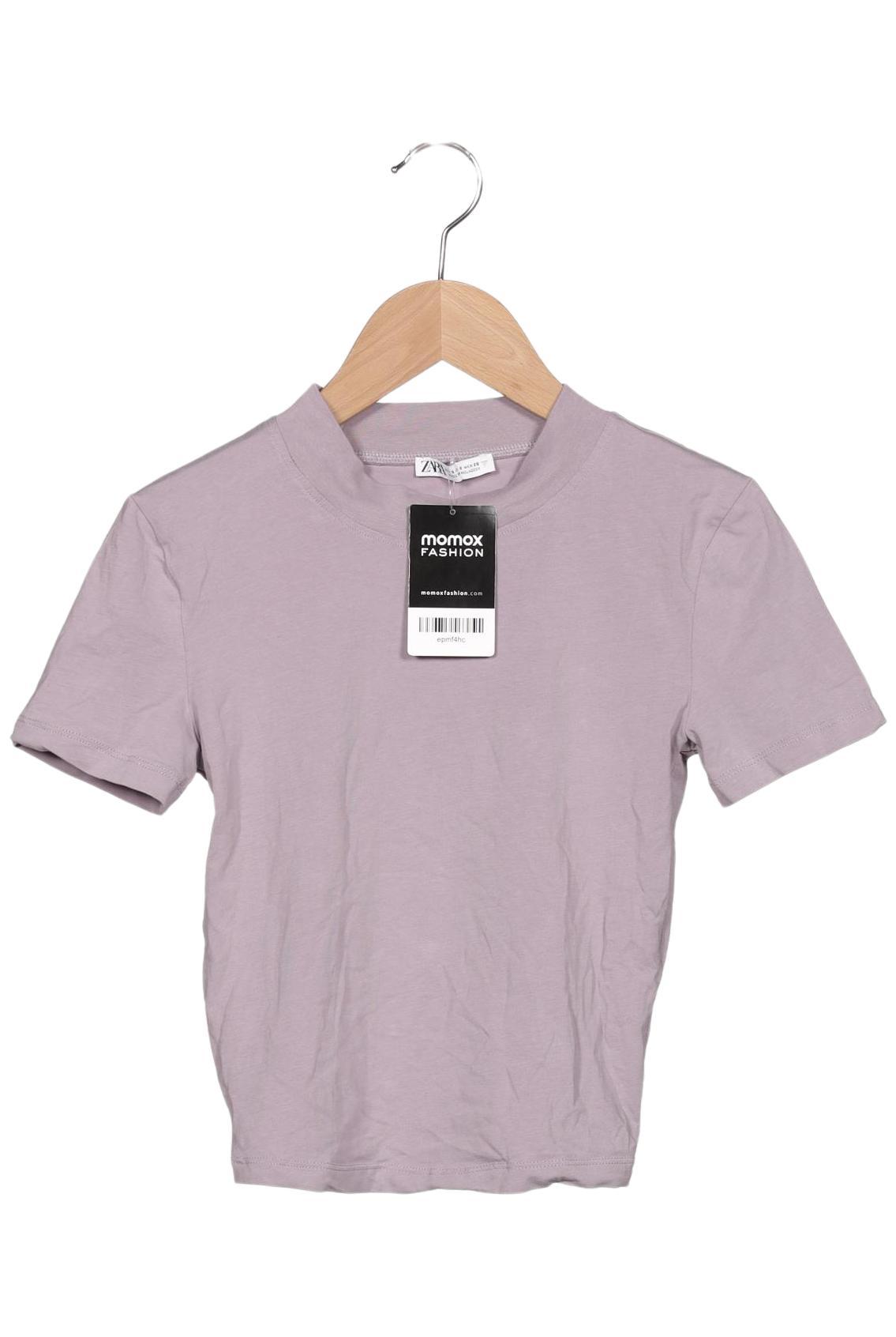 

Zara Damen T-Shirt, flieder, Gr. 36