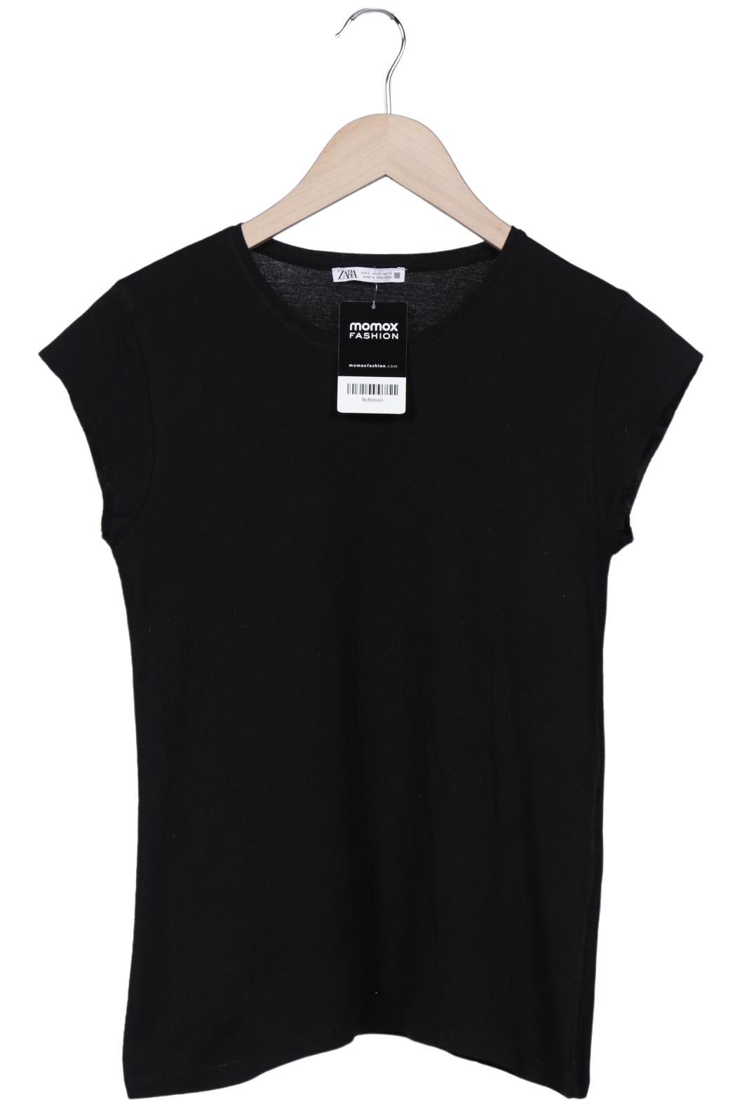 

Zara Damen T-Shirt, schwarz, Gr. 36