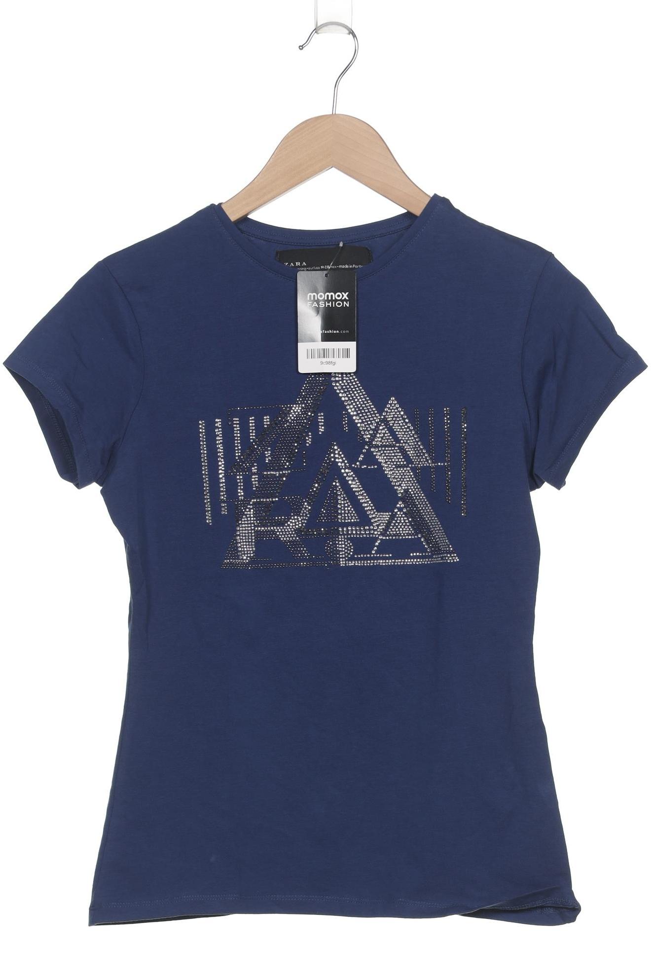 

Zara Damen T-Shirt, marineblau, Gr. 38