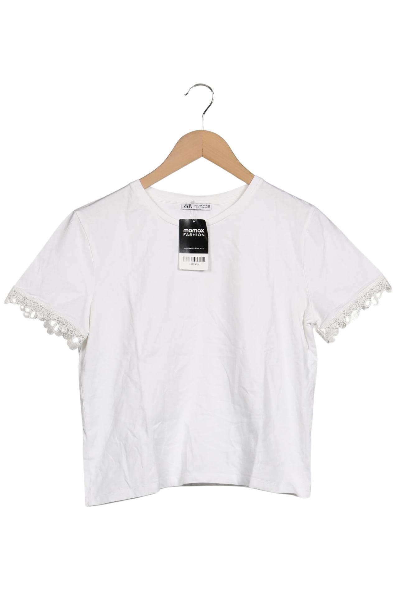 

Zara Damen T-Shirt, weiß, Gr. 38