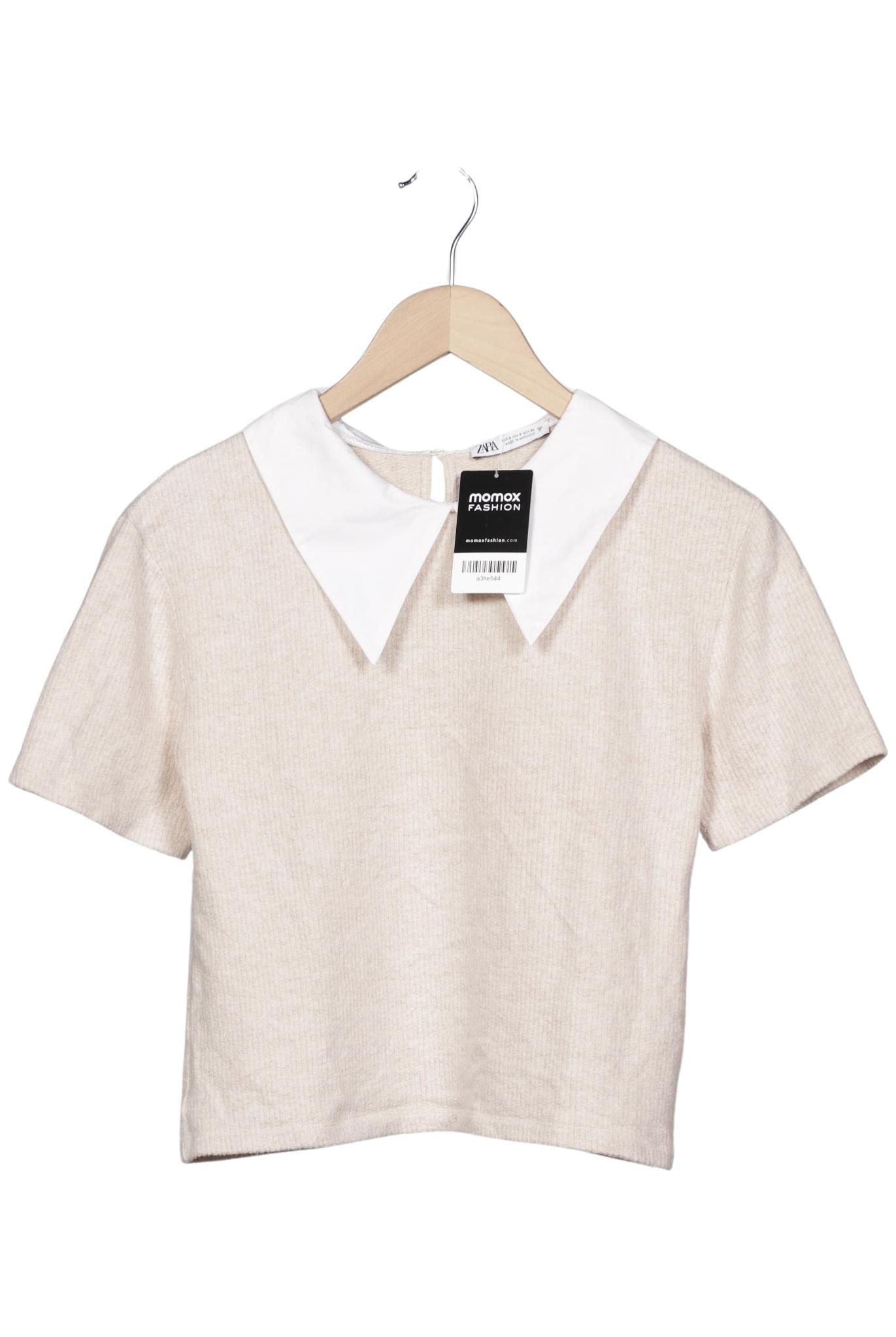 

Zara Damen T-Shirt, beige, Gr. 36
