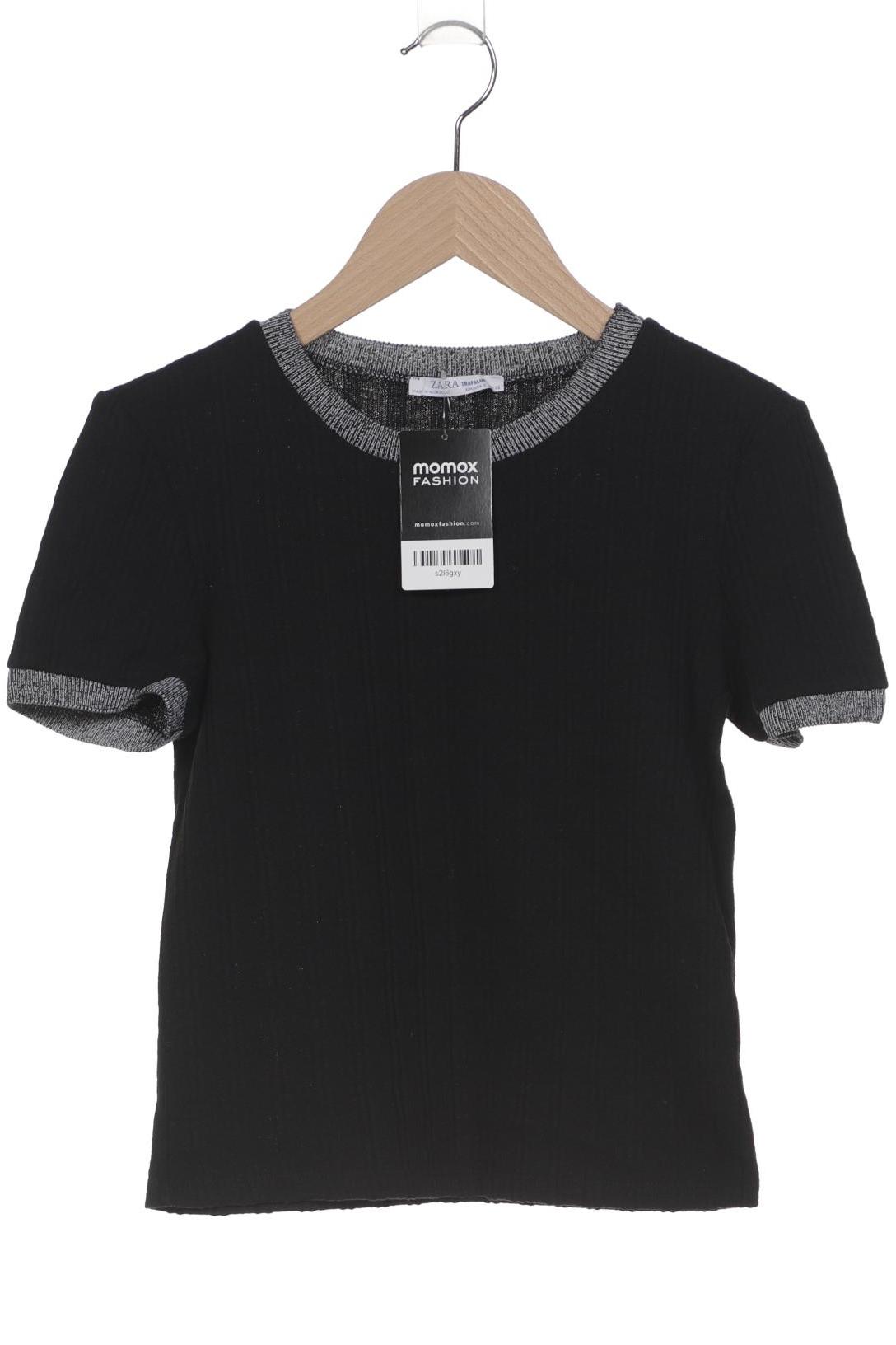 

Zara Damen T-Shirt, schwarz, Gr. 36