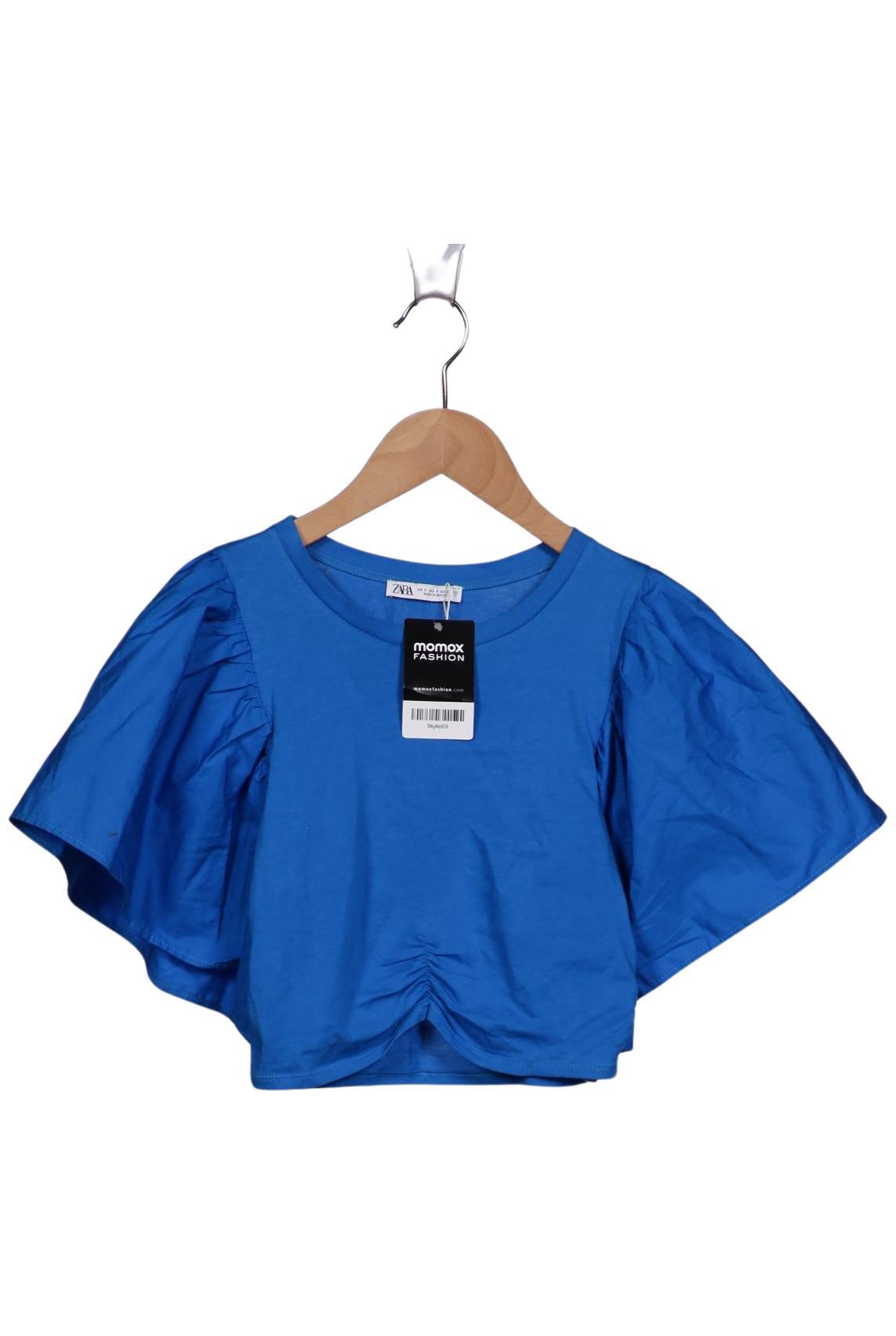 Thumbnail - Zara Damen T-Shirt, blau, Gr. 36