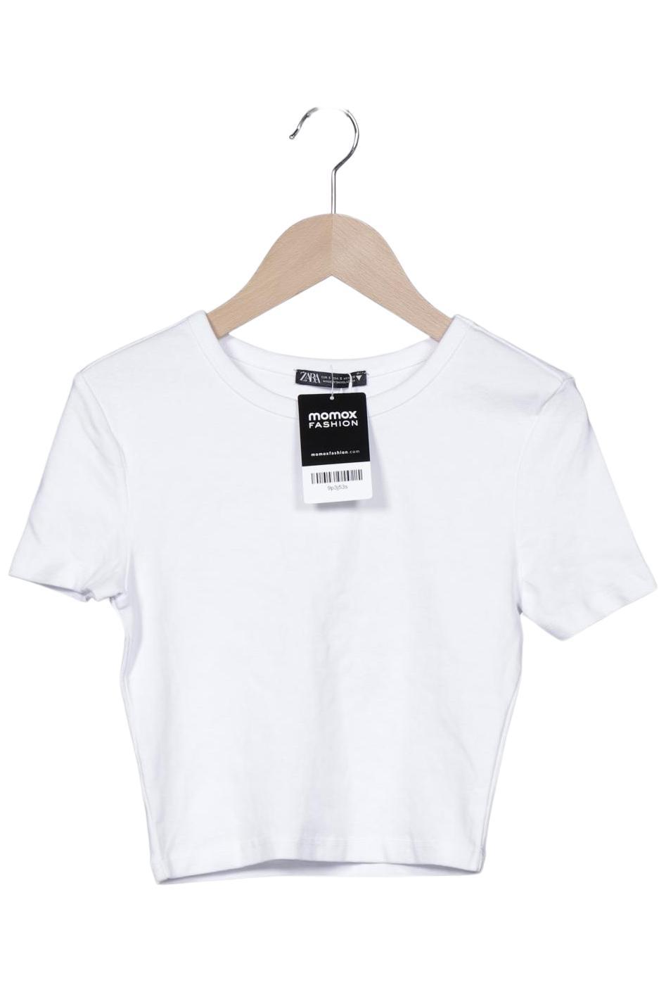 

Zara Damen T-Shirt, weiß, Gr. 36