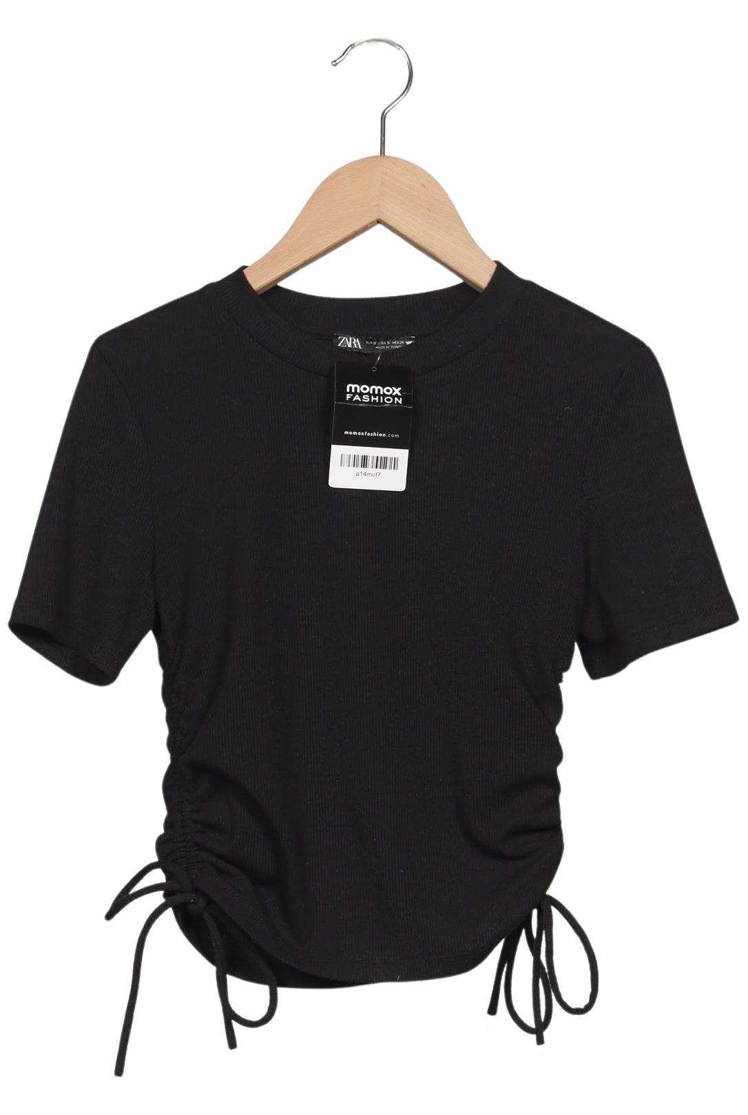 

Zara Damen T-Shirt, schwarz, Gr. 36