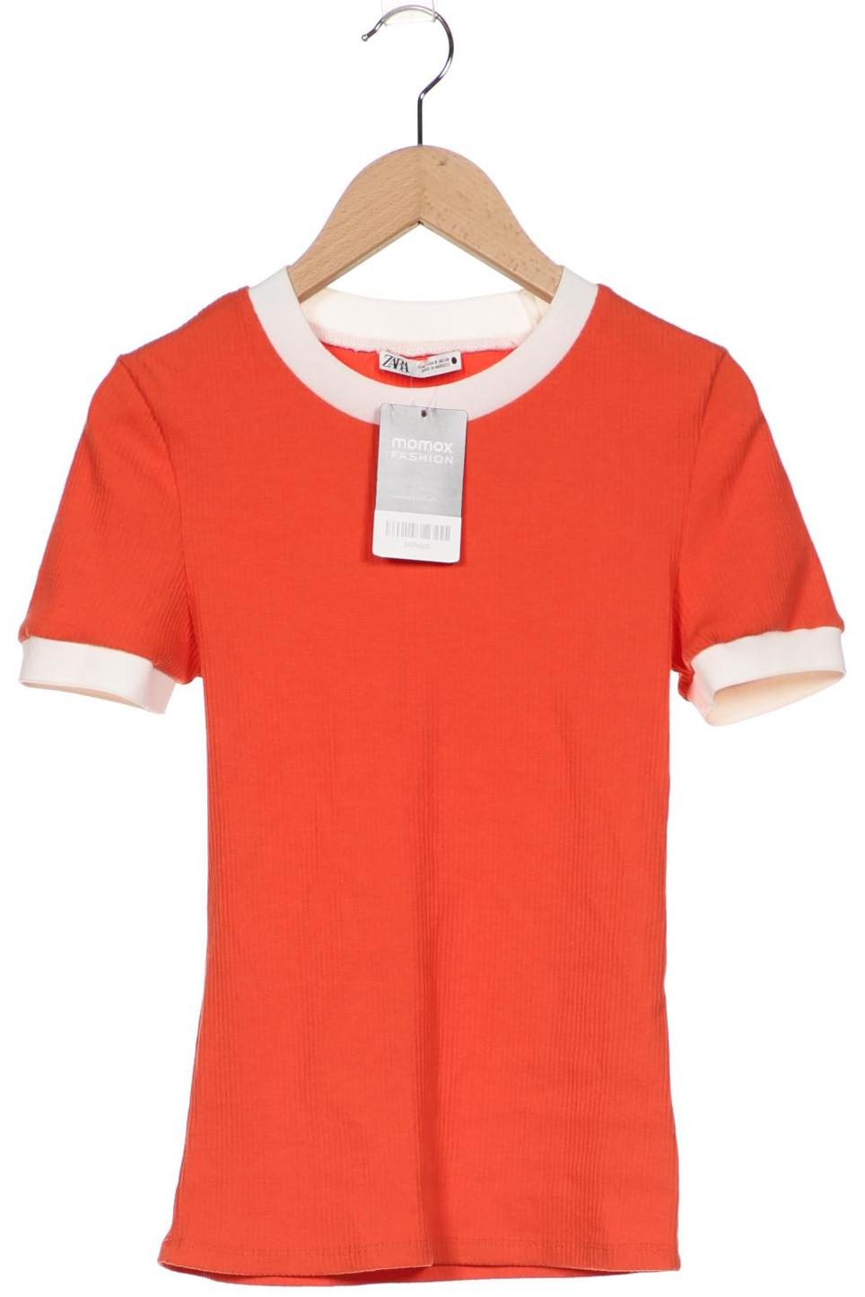 

Zara Damen T-Shirt, orange, Gr. 36