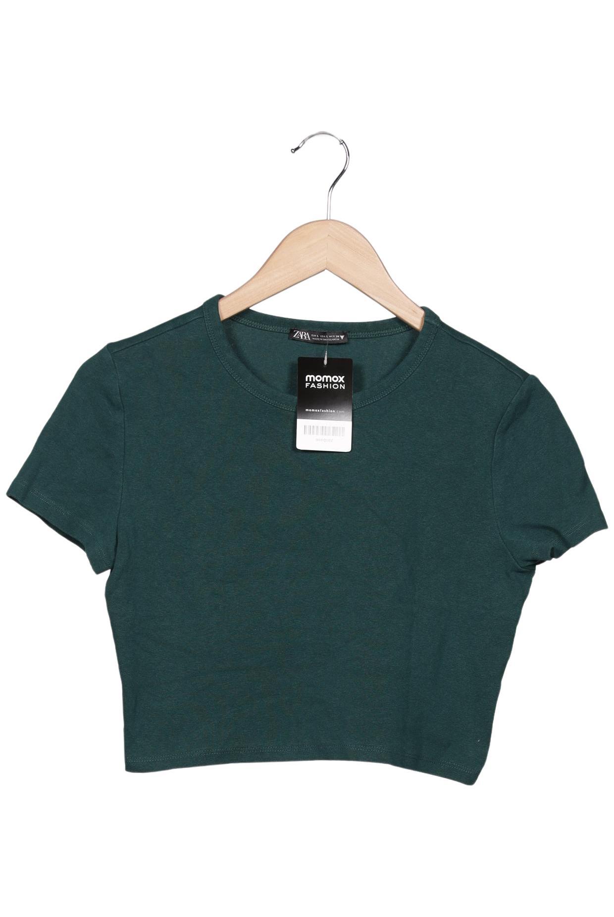 

Zara Damen T-Shirt, grün, Gr. 42
