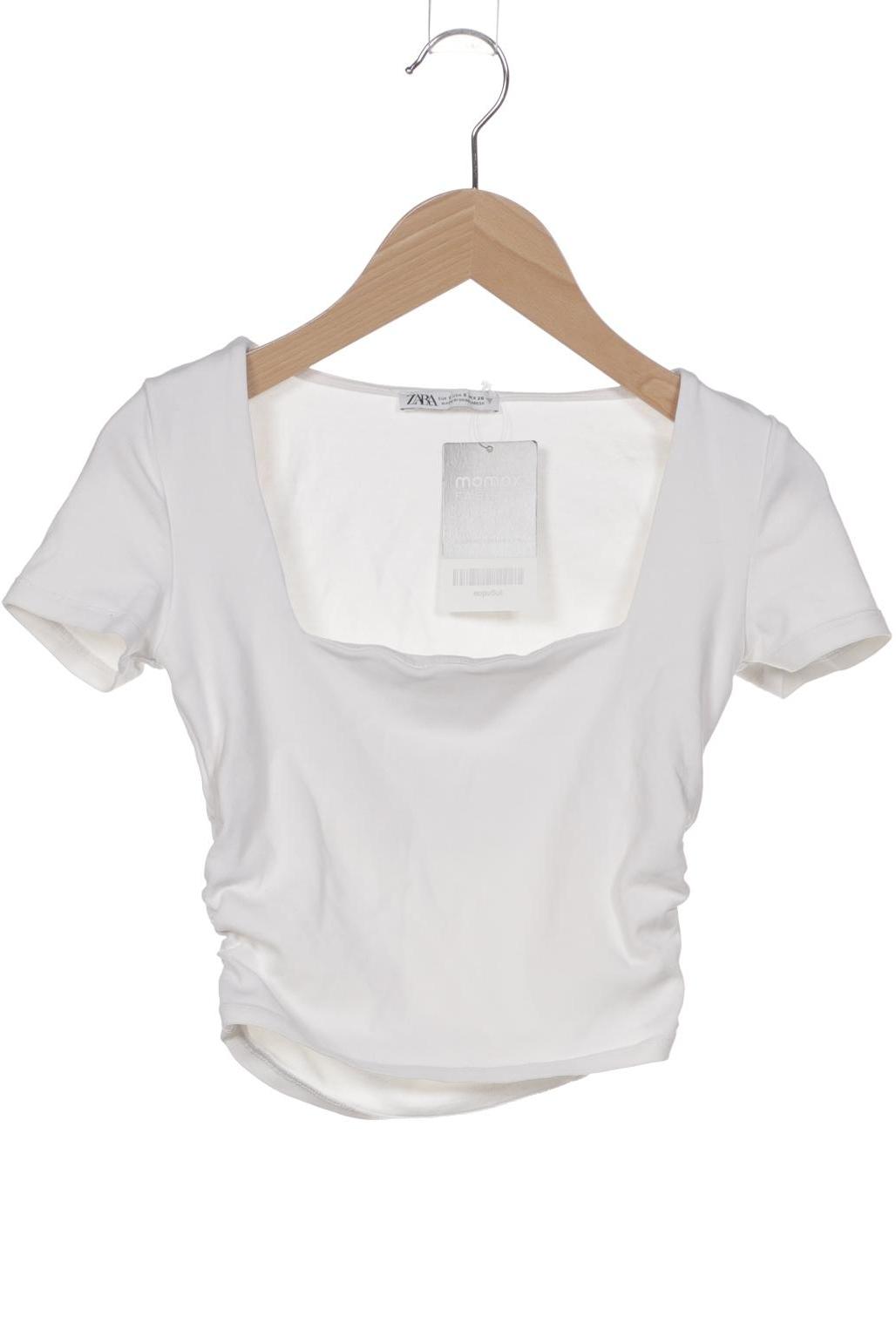 

Zara Damen T-Shirt, weiß, Gr. 36