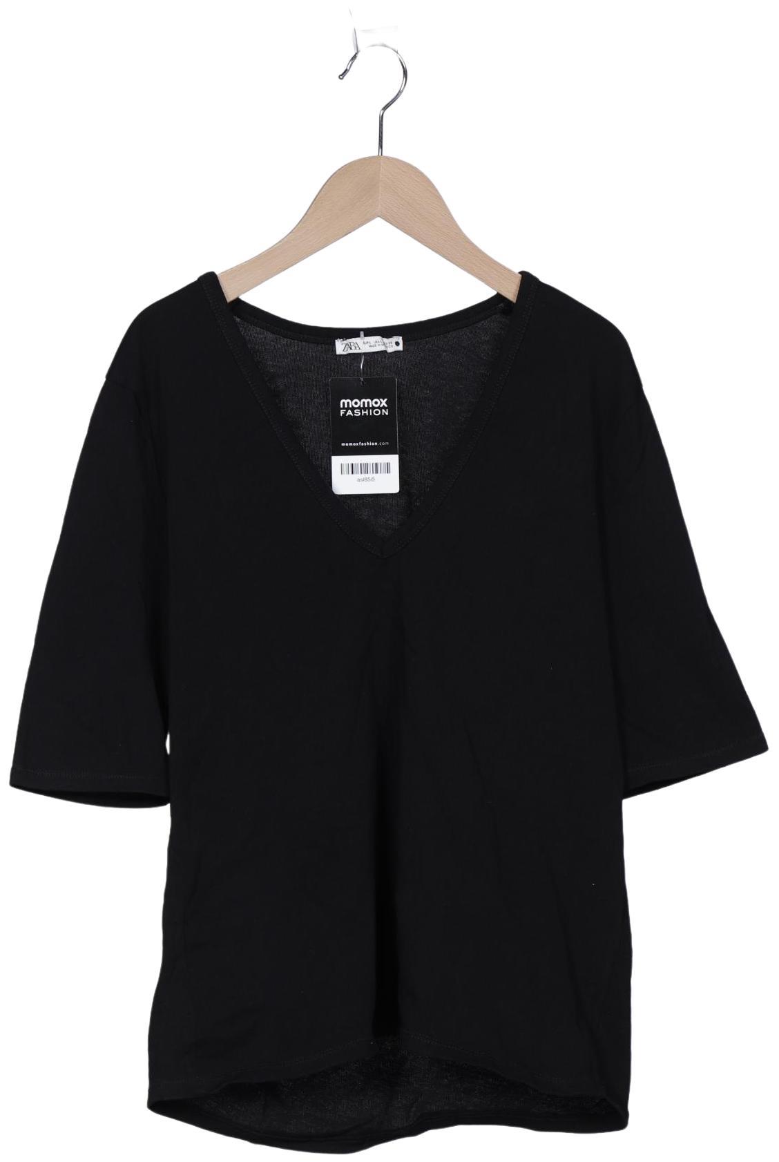

Zara Damen T-Shirt, schwarz, Gr. 42