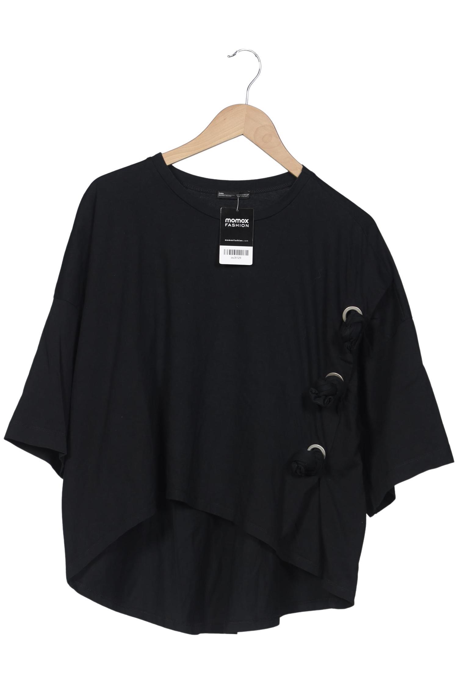 

Zara Damen T-Shirt, schwarz, Gr. 38