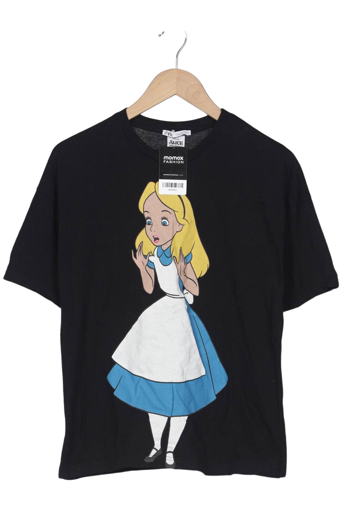 

Zara Damen T-Shirt, schwarz, Gr. 36