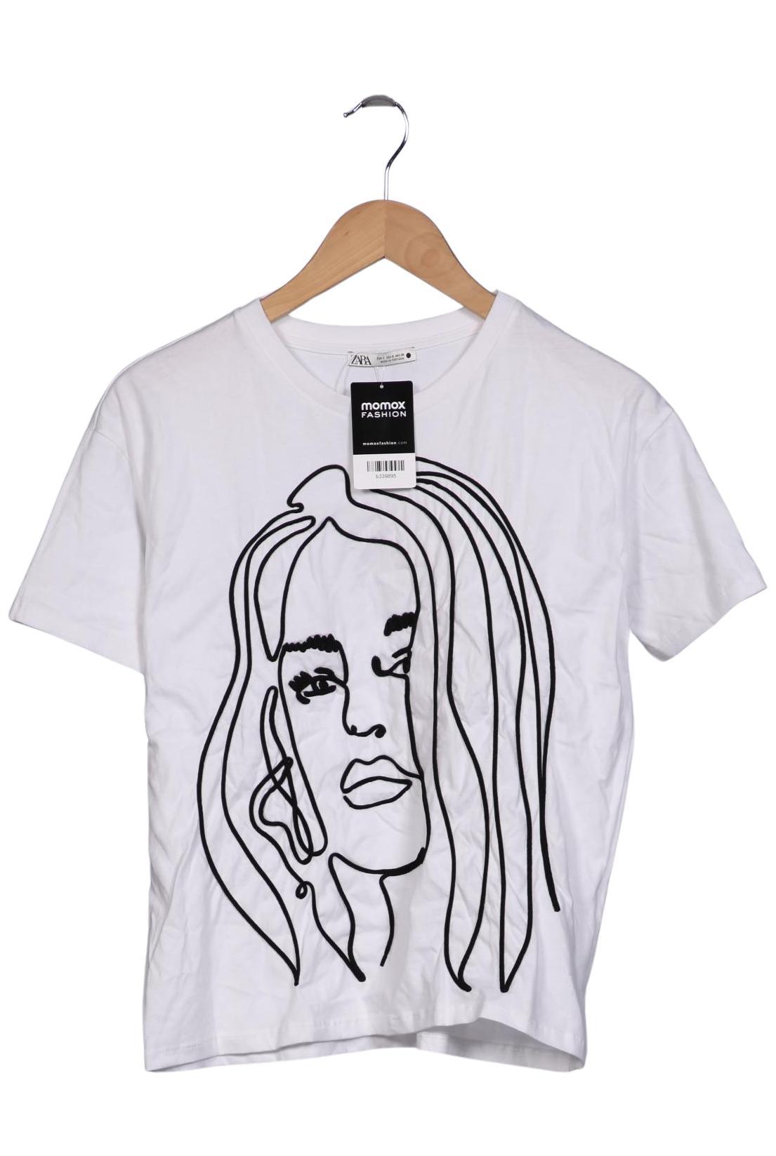 Thumbnail - Zara Damen T-Shirt, weiß, Gr. 36