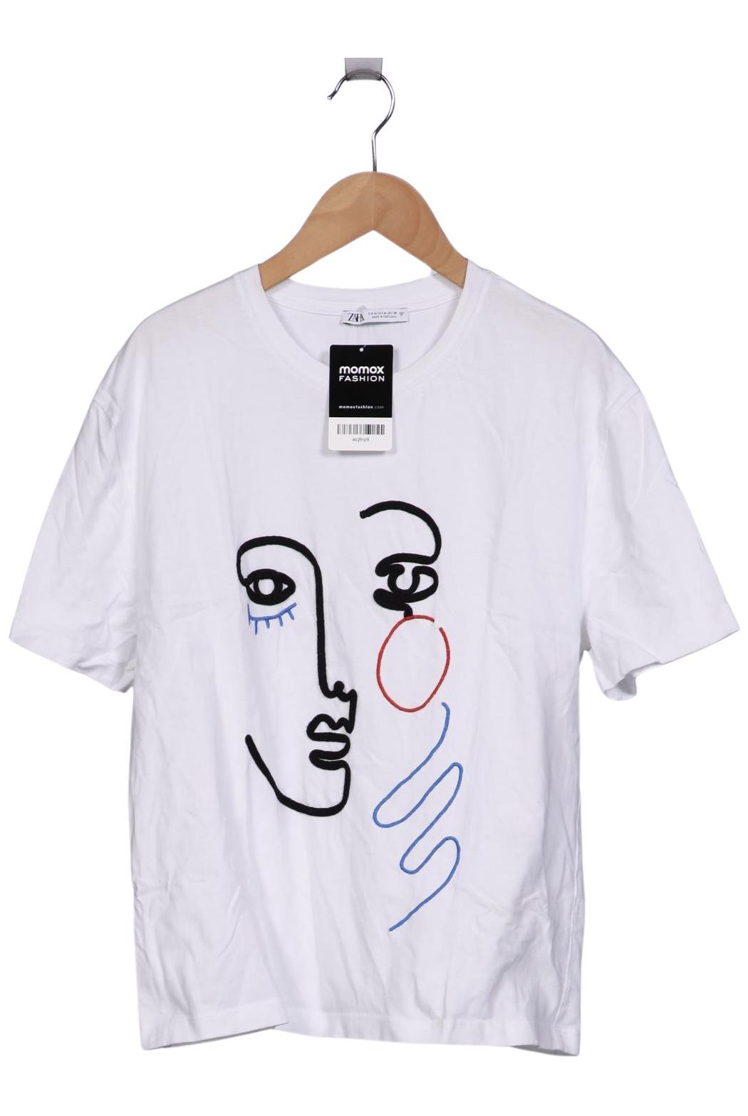 

Zara Damen T-Shirt, weiß, Gr. 38