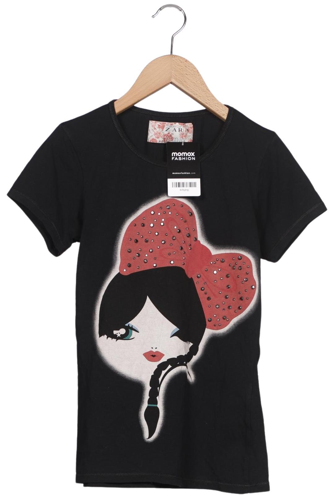 

Zara Damen T-Shirt, schwarz, Gr. 38