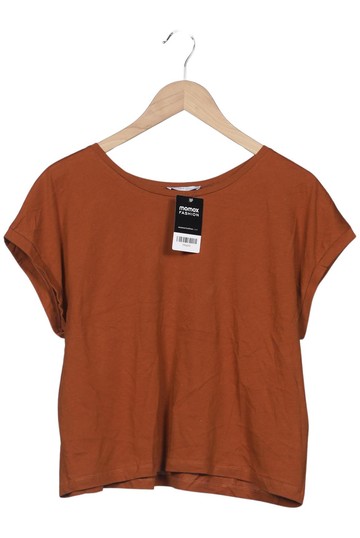 

Zara Damen T-Shirt, orange, Gr. 42