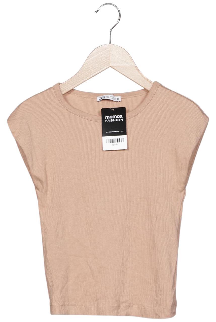 

Zara Damen T-Shirt, beige, Gr. 36