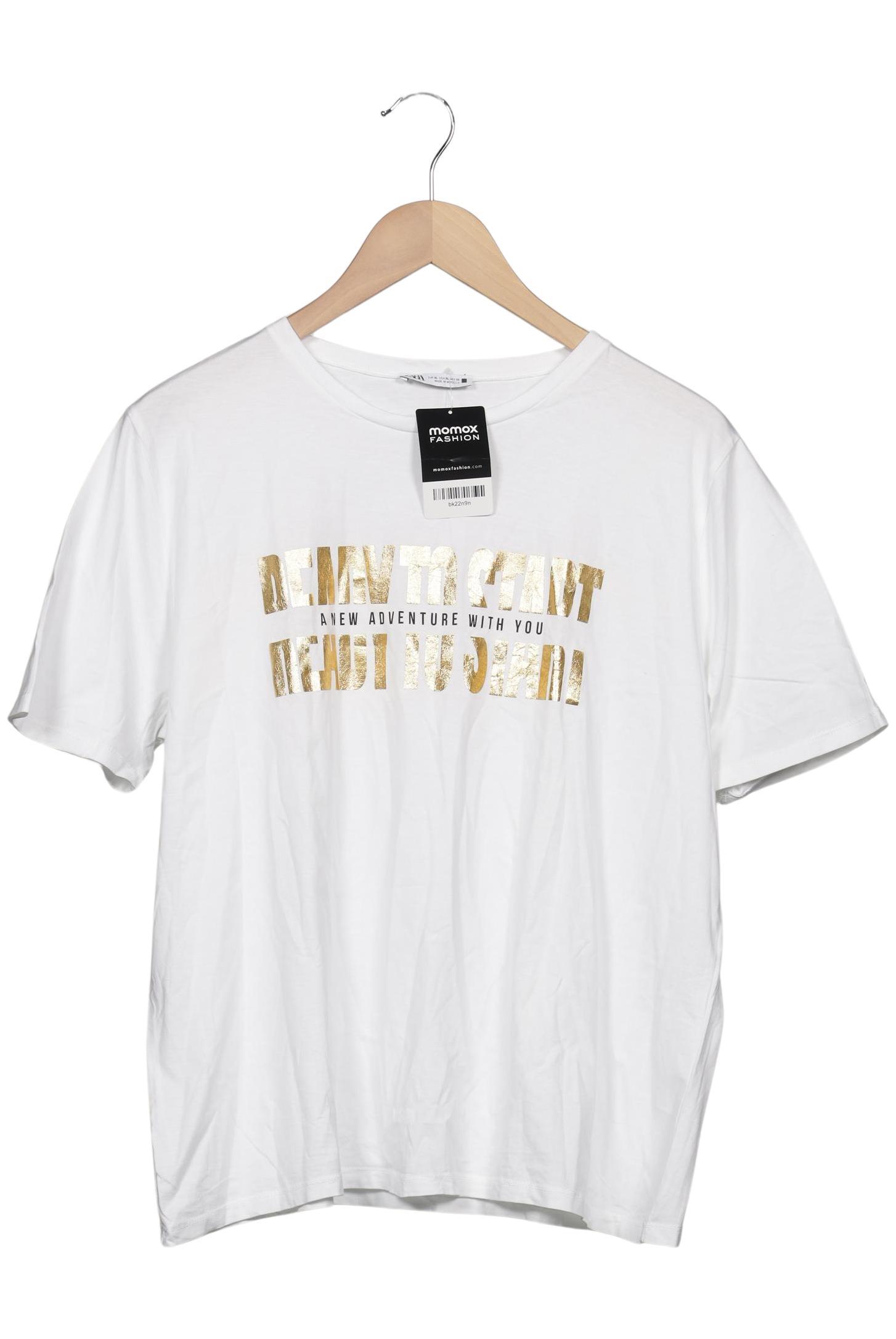 

Zara Damen T-Shirt, weiß, Gr. 44
