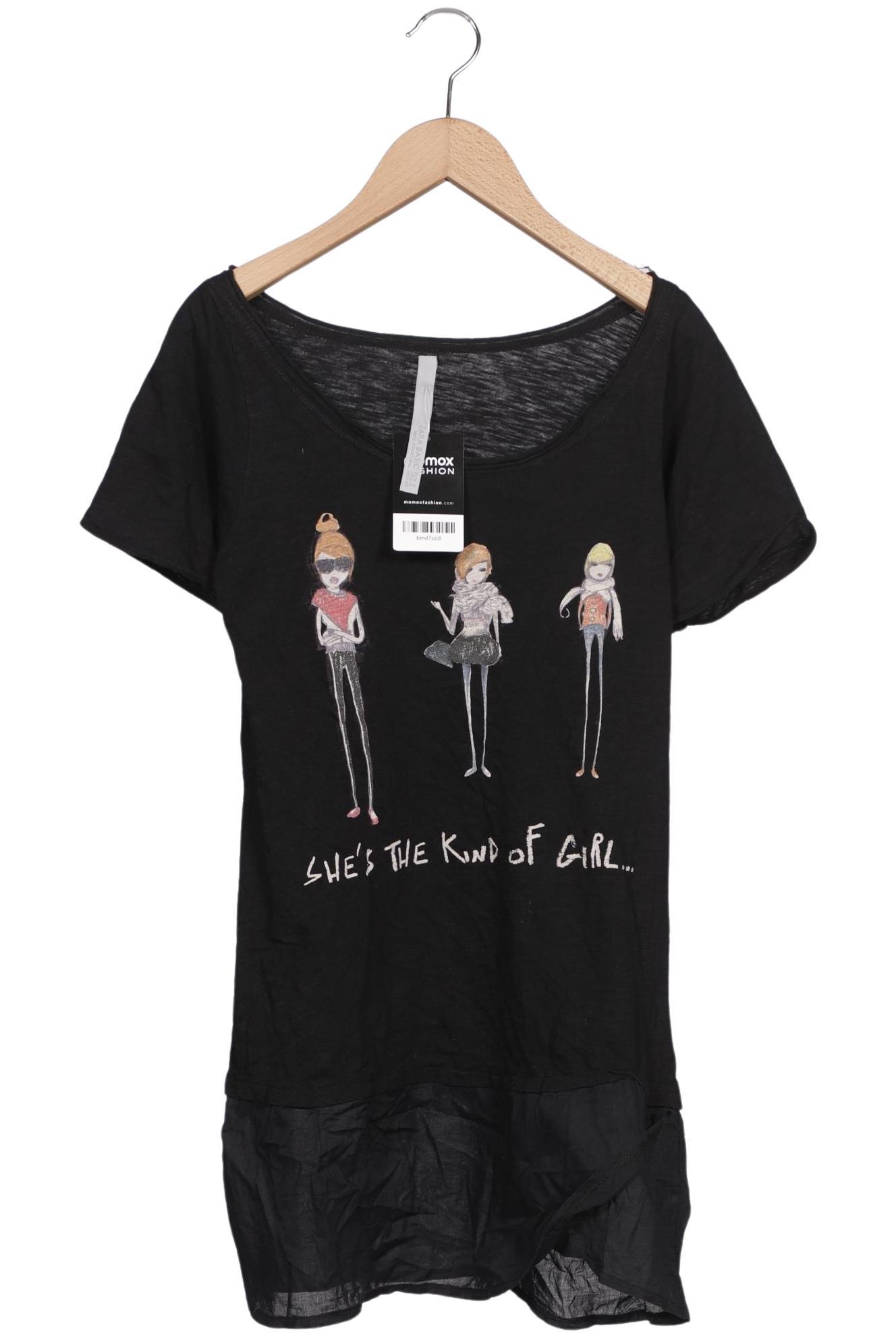 

Zara Damen T-Shirt, schwarz, Gr. 36