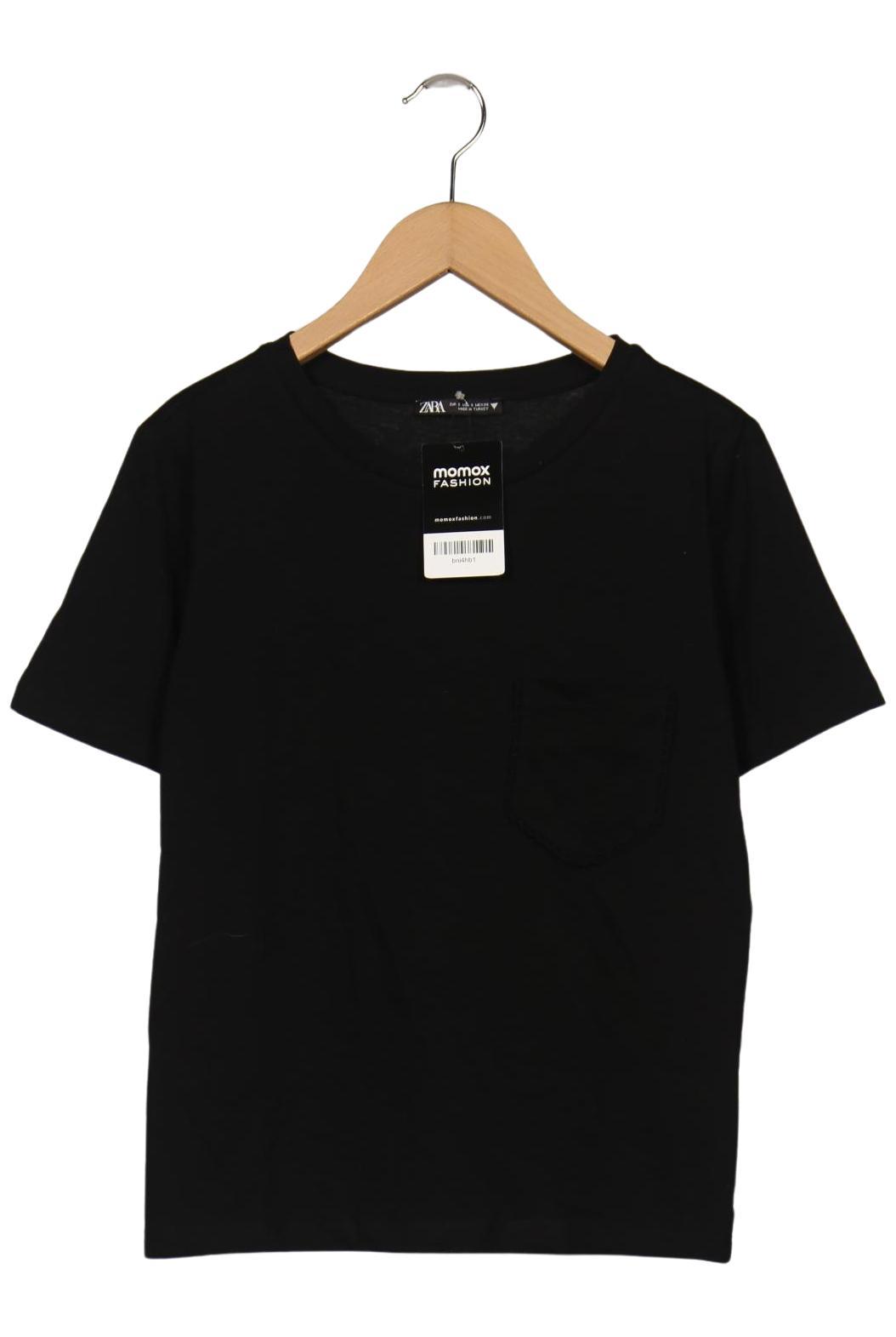 

Zara Damen T-Shirt, schwarz, Gr. 36