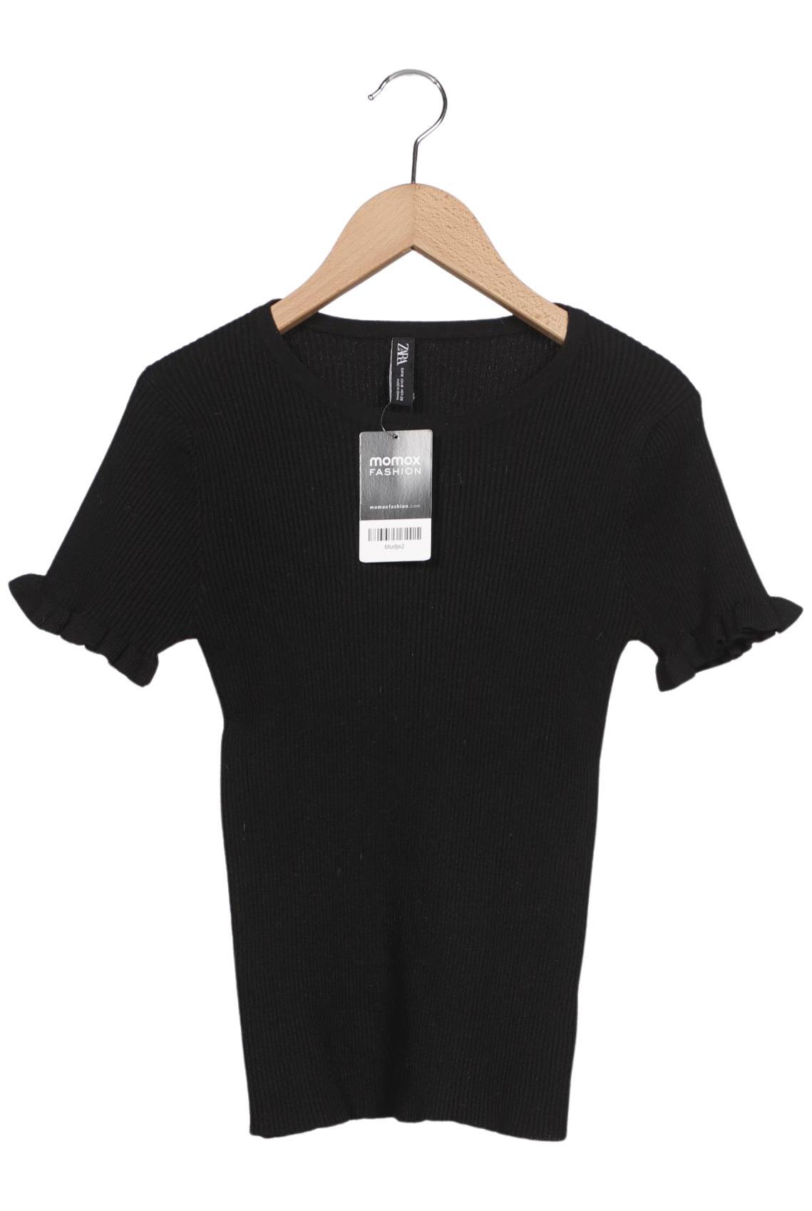 

Zara Damen T-Shirt, schwarz, Gr. 38
