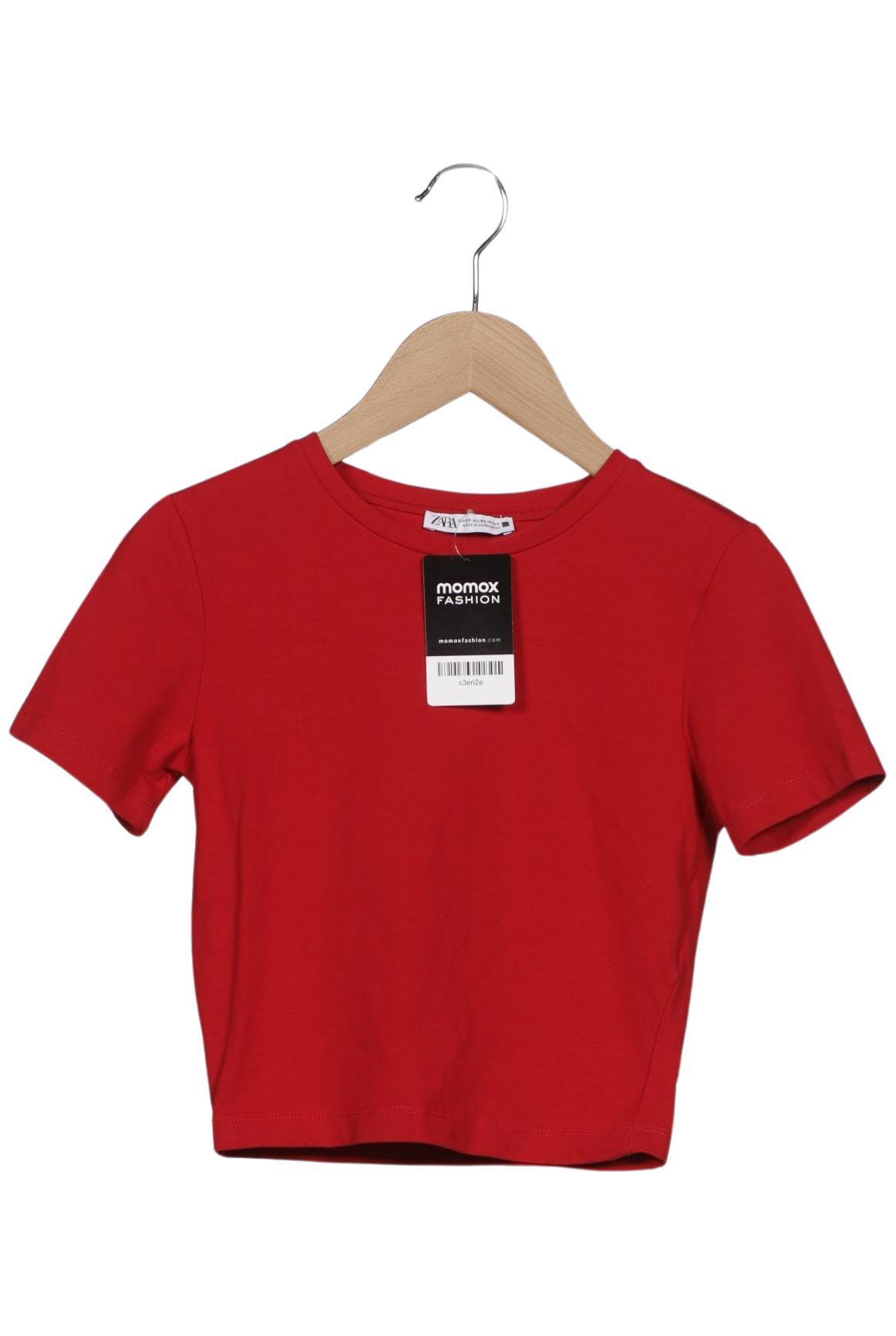 

Zara Damen T-Shirt, rot, Gr. 34