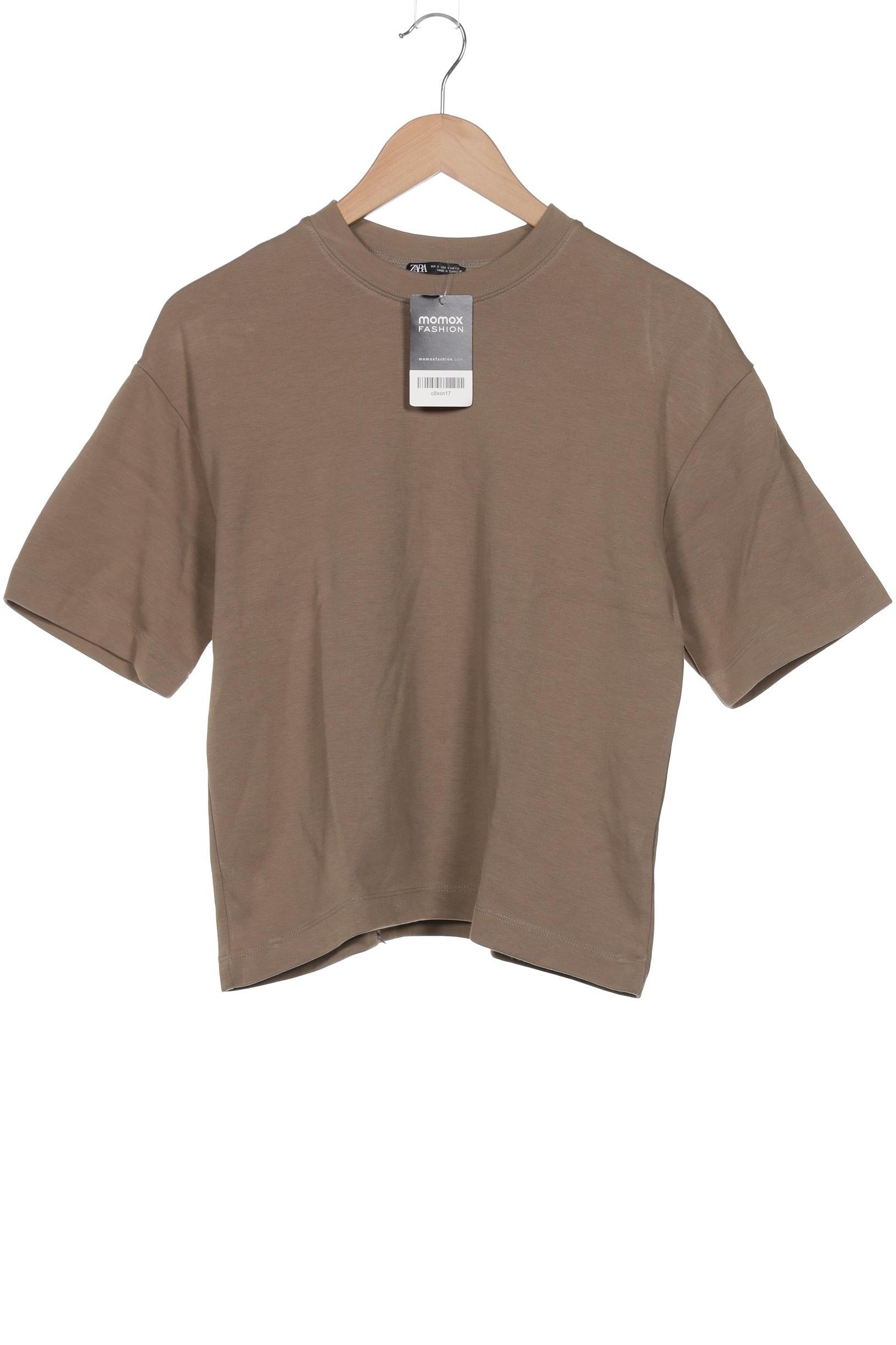 

Zara Damen T-Shirt, braun, Gr. 36