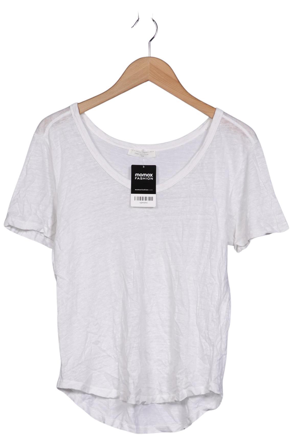 

Zara Damen T-Shirt, weiß, Gr. 36