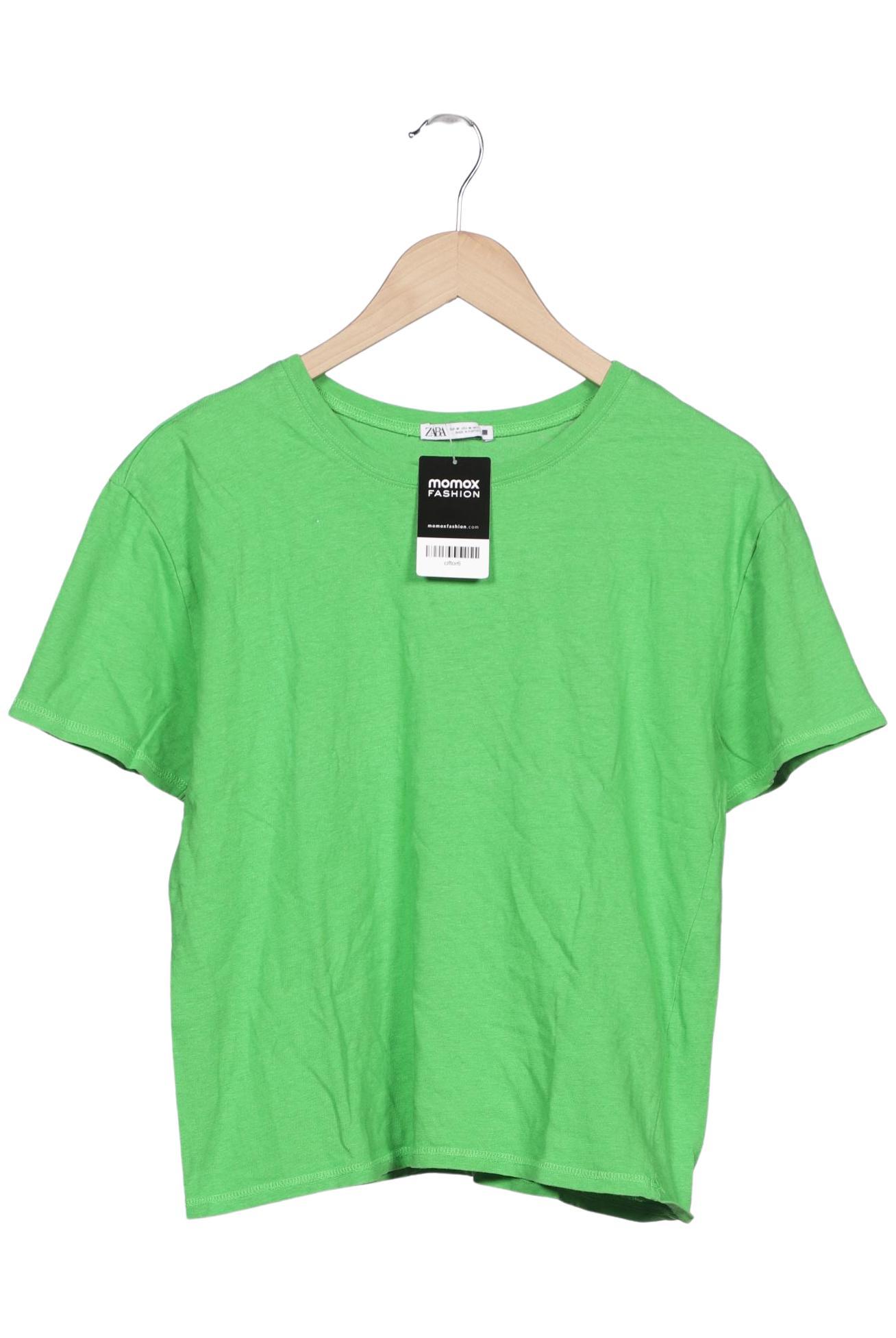 

Zara Damen T-Shirt, hellgrün, Gr. 38