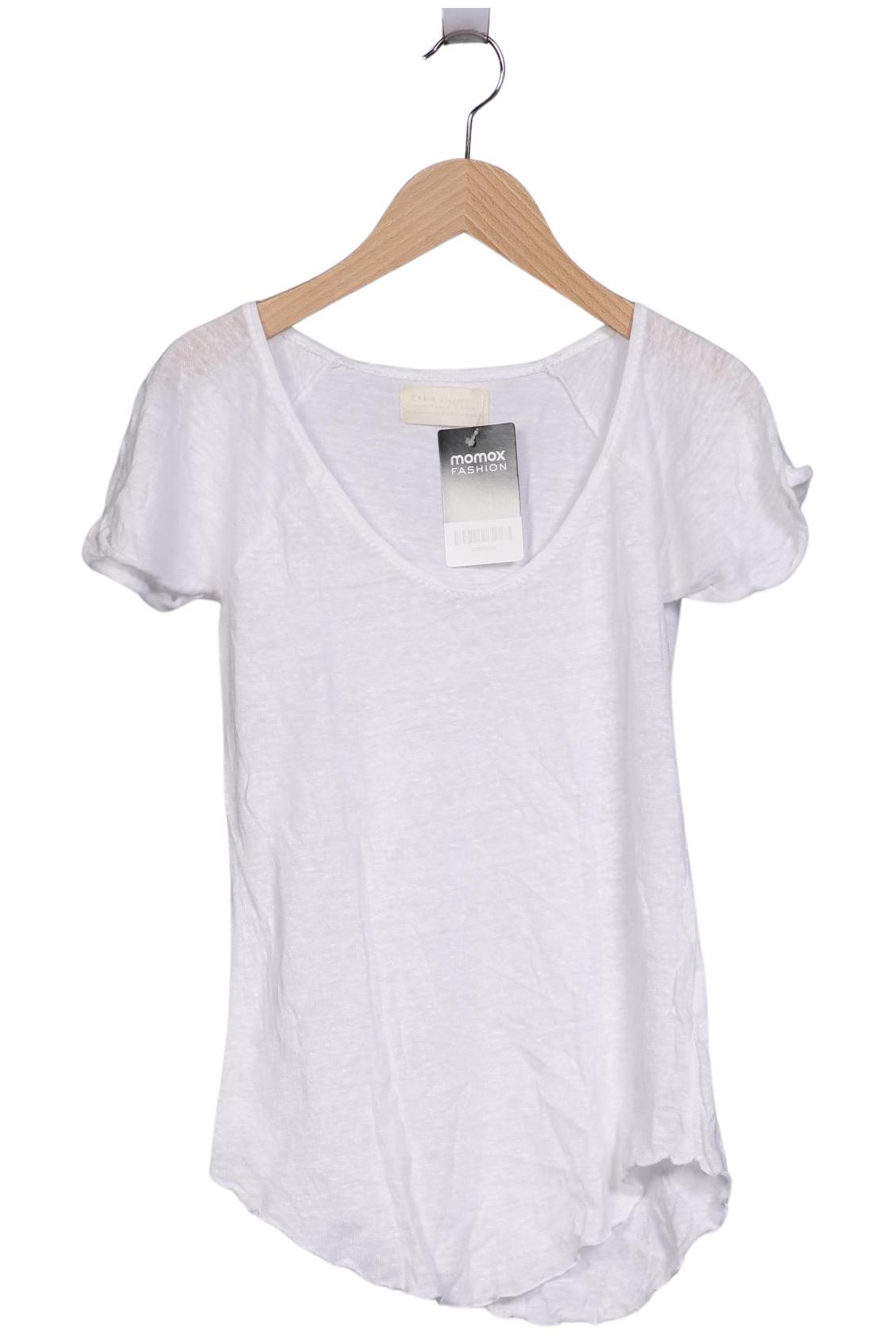 

Zara Damen T-Shirt, weiß, Gr. 34