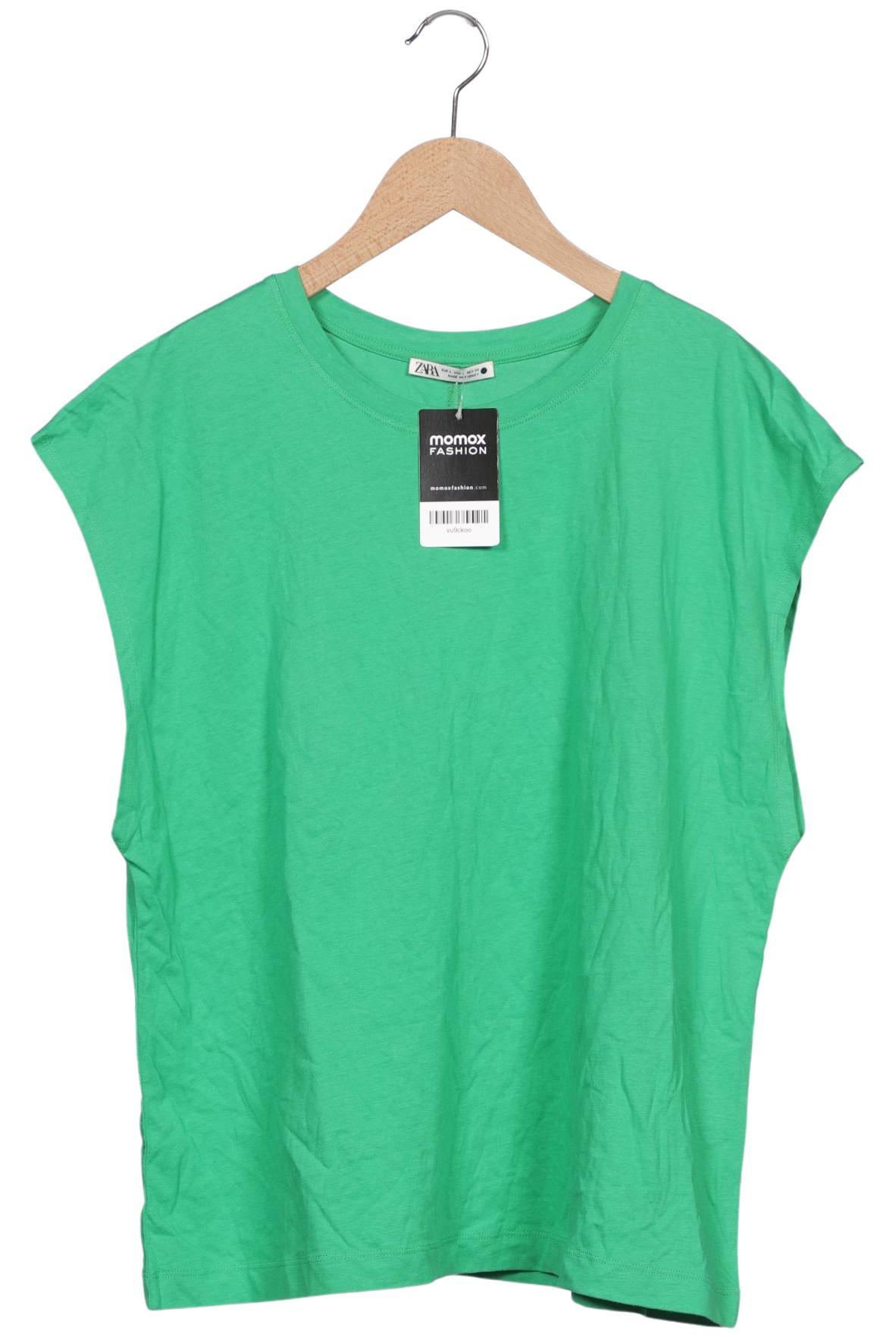 

Zara Damen T-Shirt, grün, Gr. 42