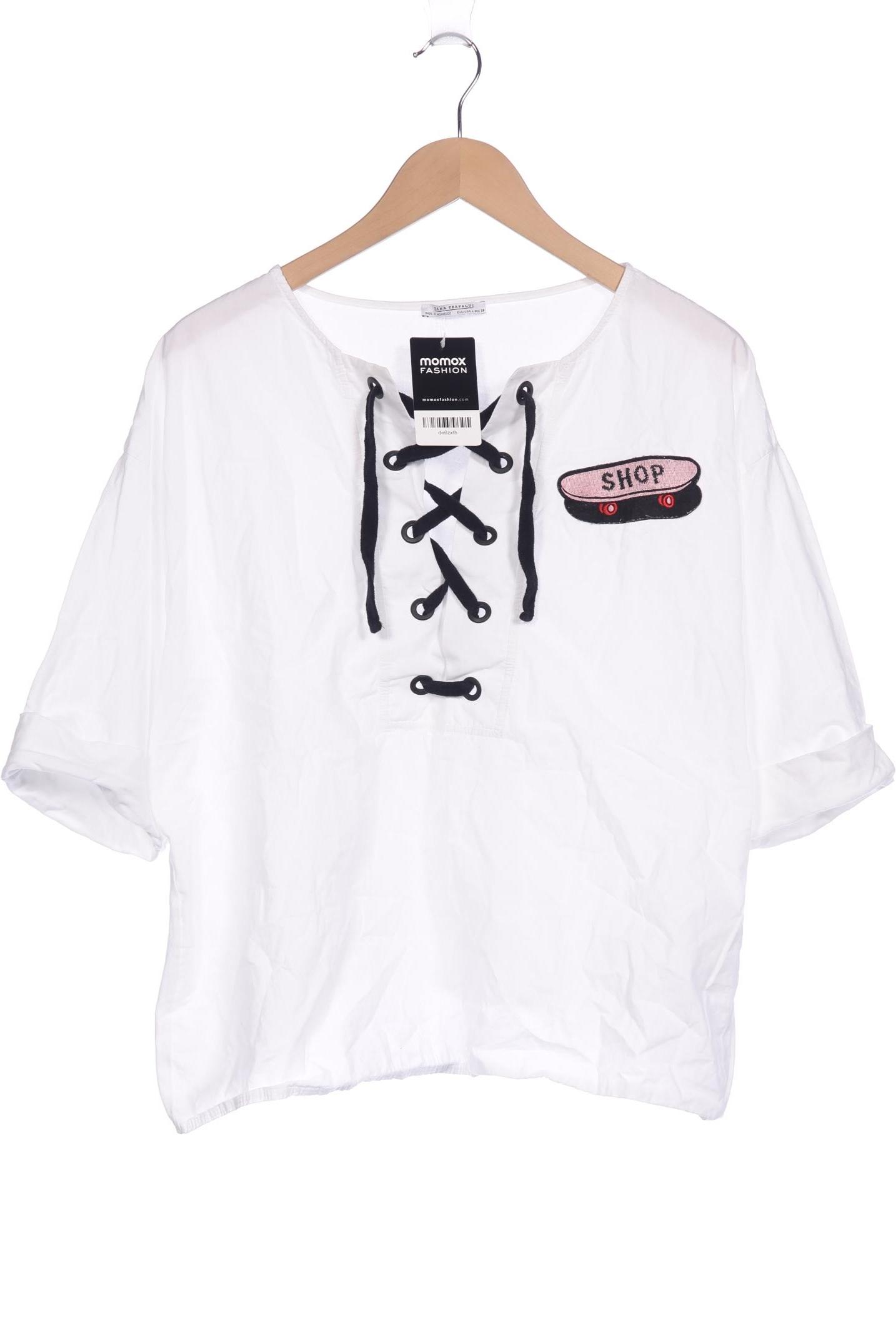 

Zara Damen T-Shirt, weiß, Gr. 42