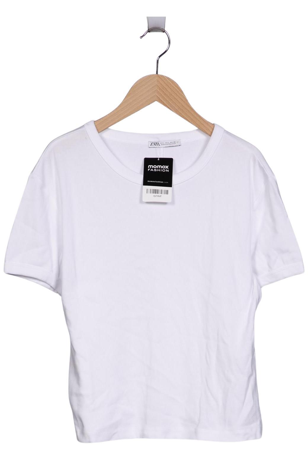 

Zara Damen T-Shirt, weiß, Gr. 42