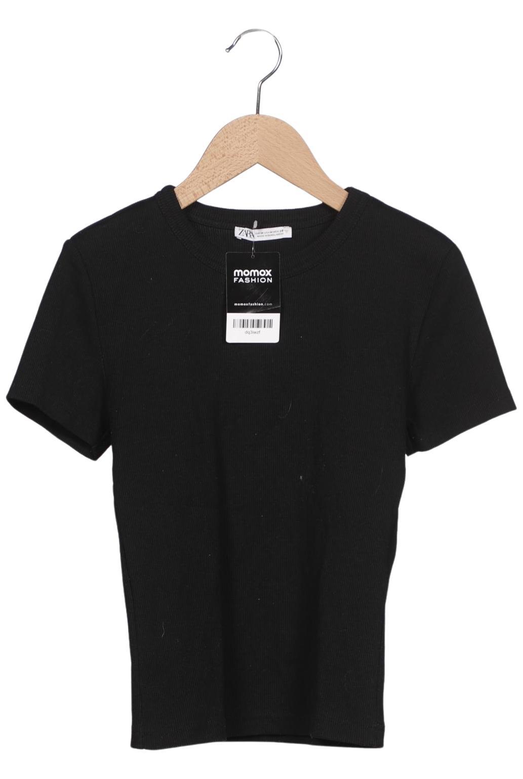 

Zara Damen T-Shirt, schwarz, Gr. 38