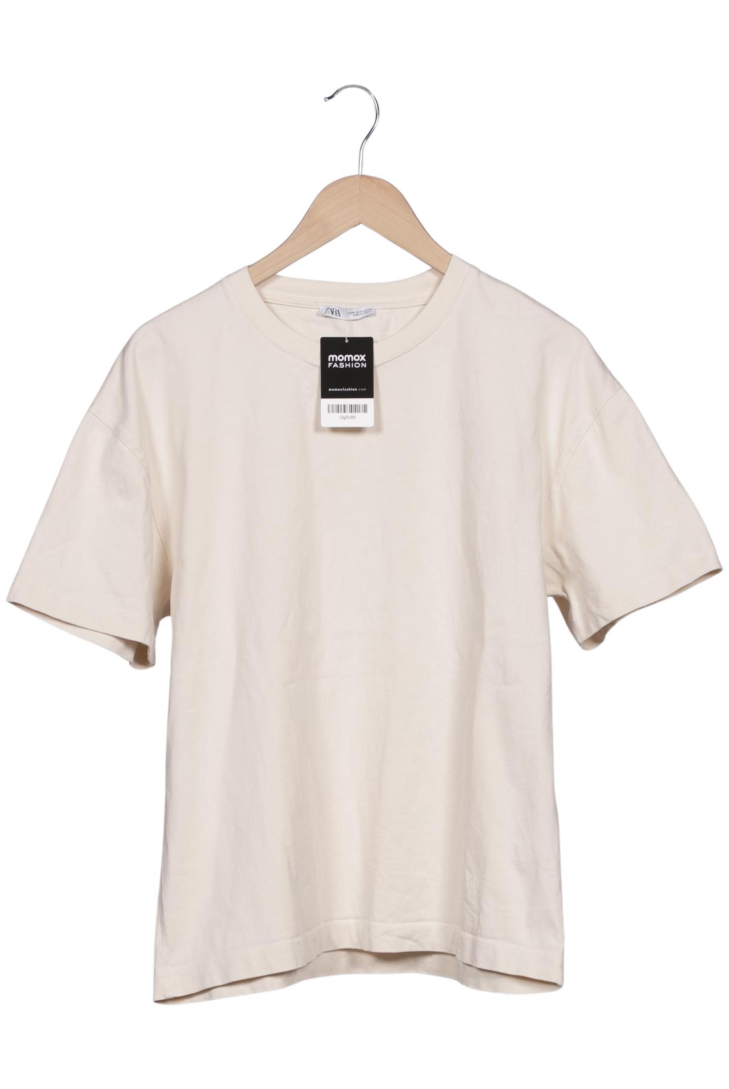 

Zara Damen T-Shirt, cremeweiß, Gr. 38
