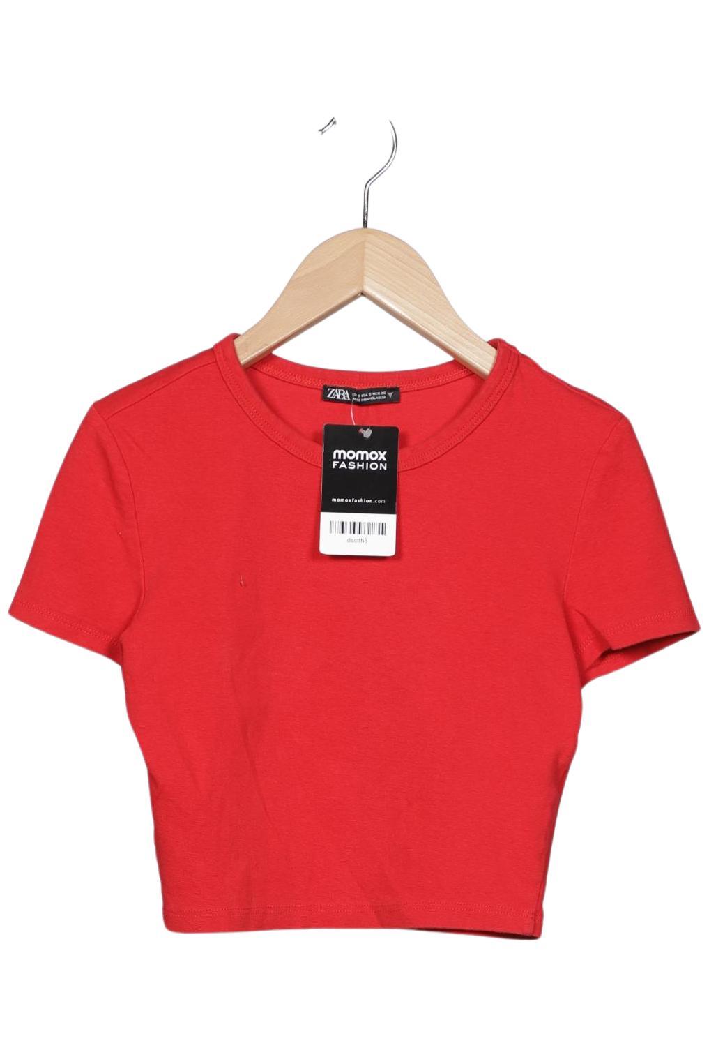 

Zara Damen T-Shirt, rot, Gr. 36