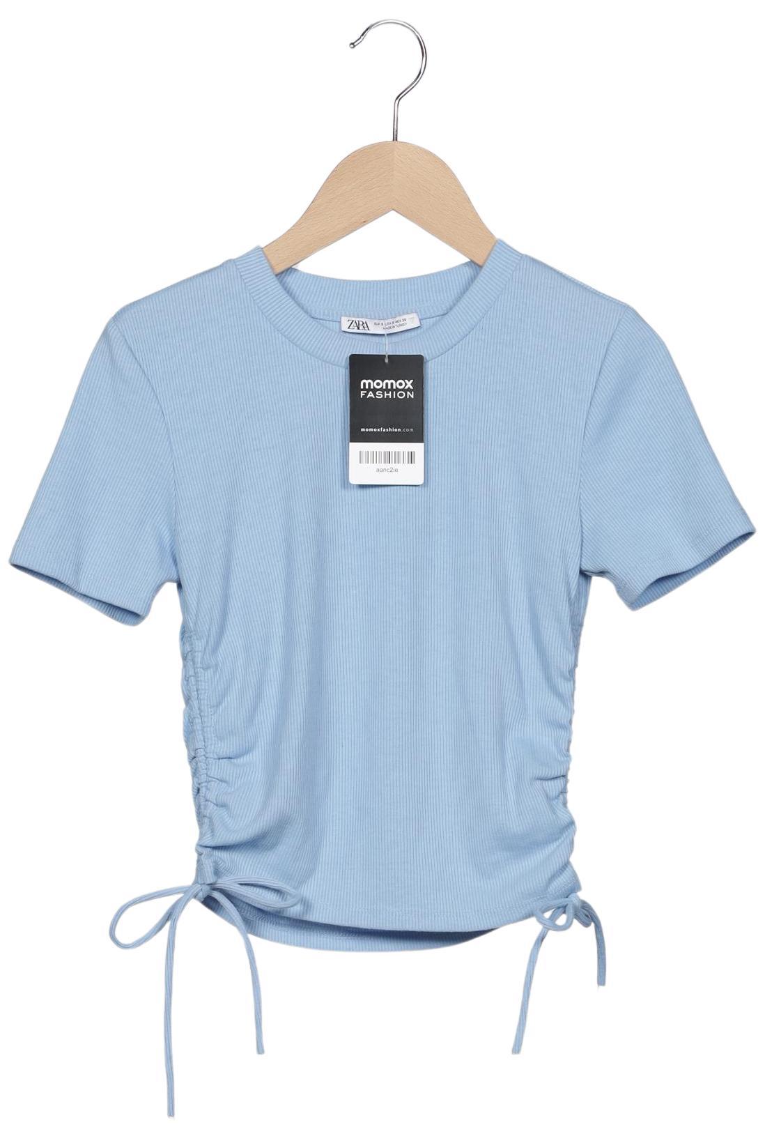 Thumbnail - Zara Damen T-Shirt, blau, Gr. 36