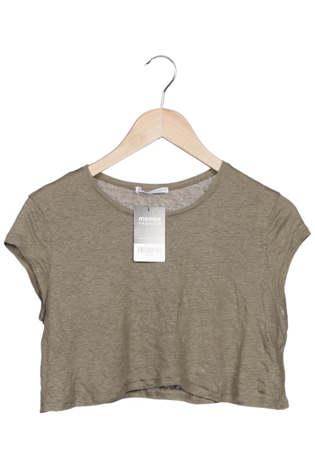 

Zara Damen T-Shirt, grün, Gr. 38