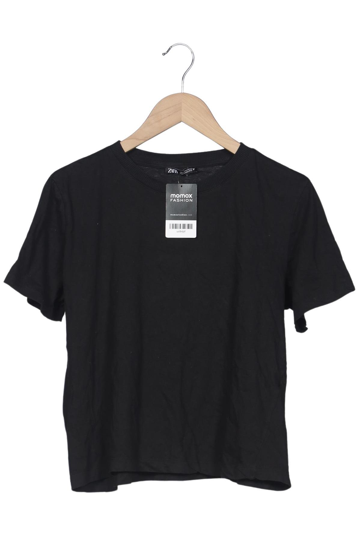 

Zara Damen T-Shirt, schwarz, Gr. 42