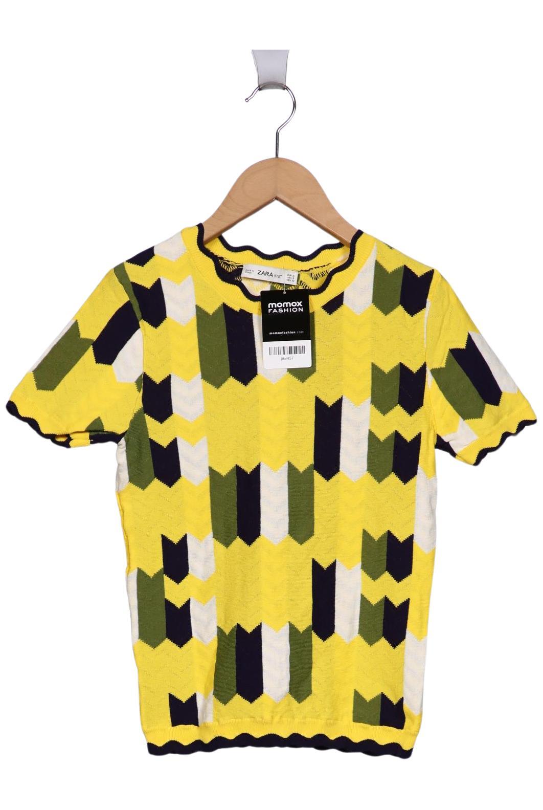 

Zara Damen T-Shirt, gelb, Gr. 36