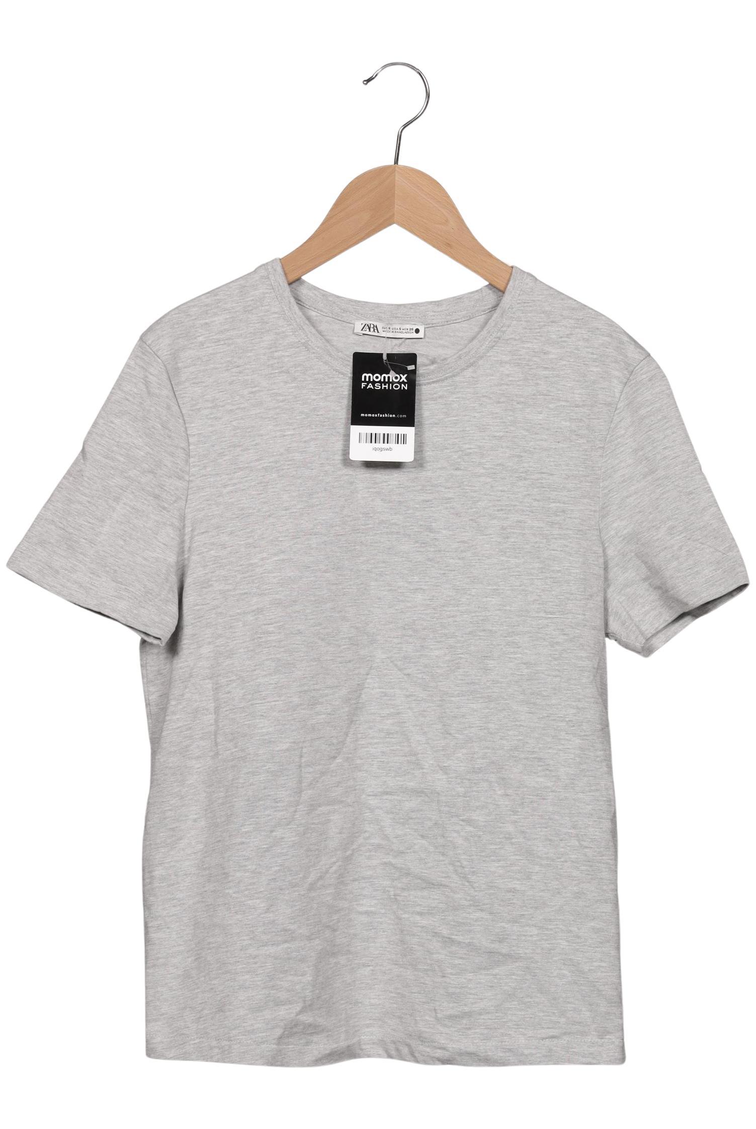 

Zara Damen T-Shirt, grau, Gr. 36