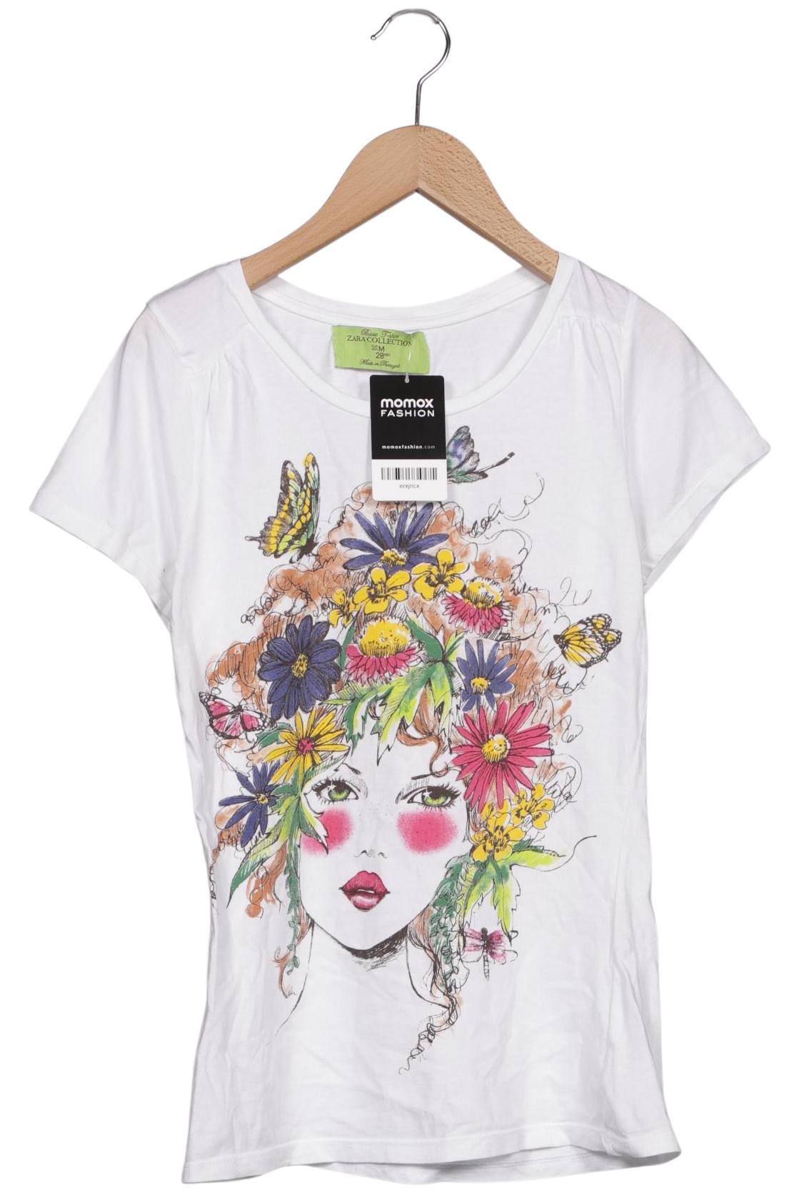 

Zara Damen T-Shirt, weiß, Gr. 38