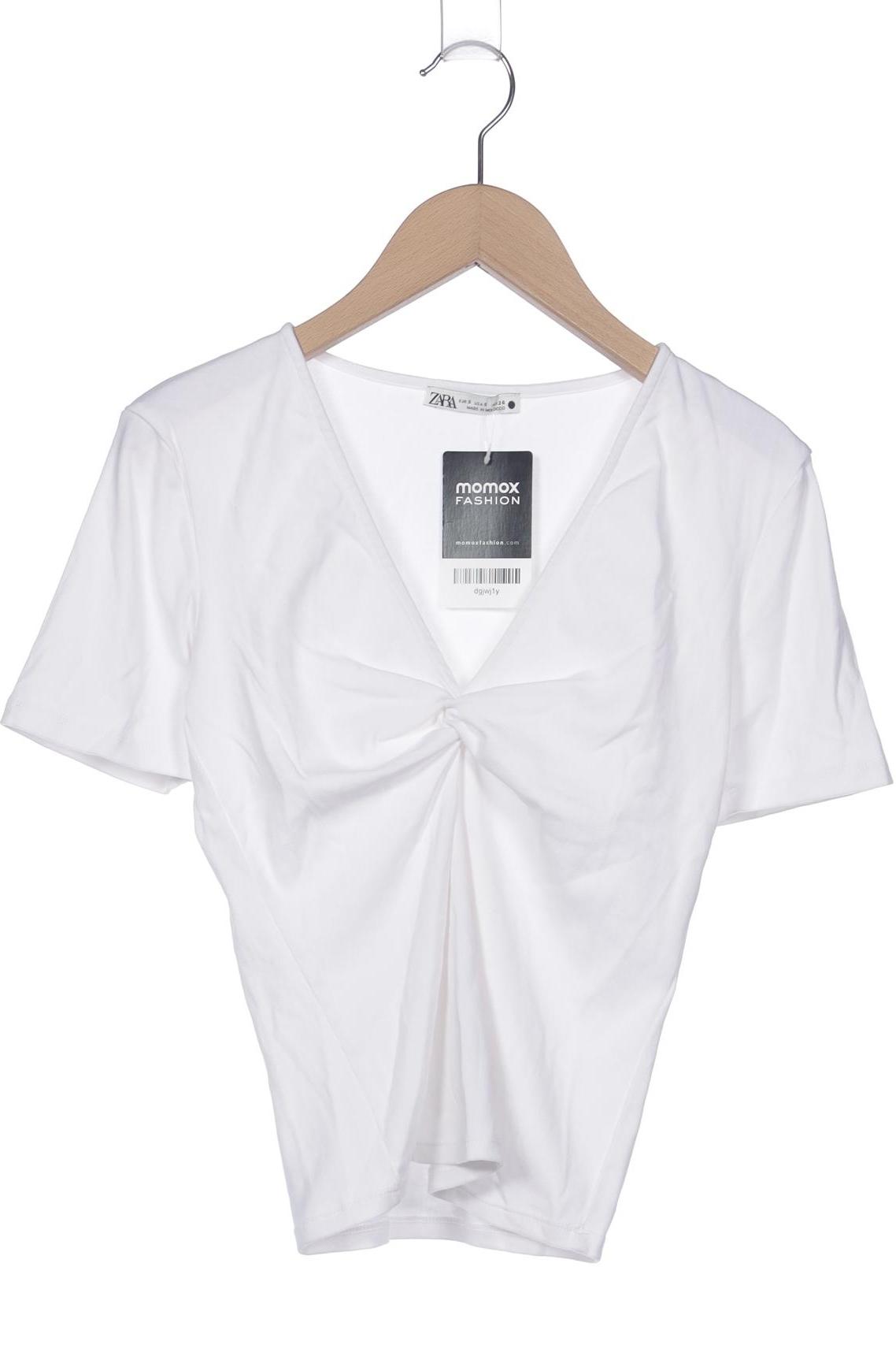 

Zara Damen T-Shirt, weiß, Gr. 36