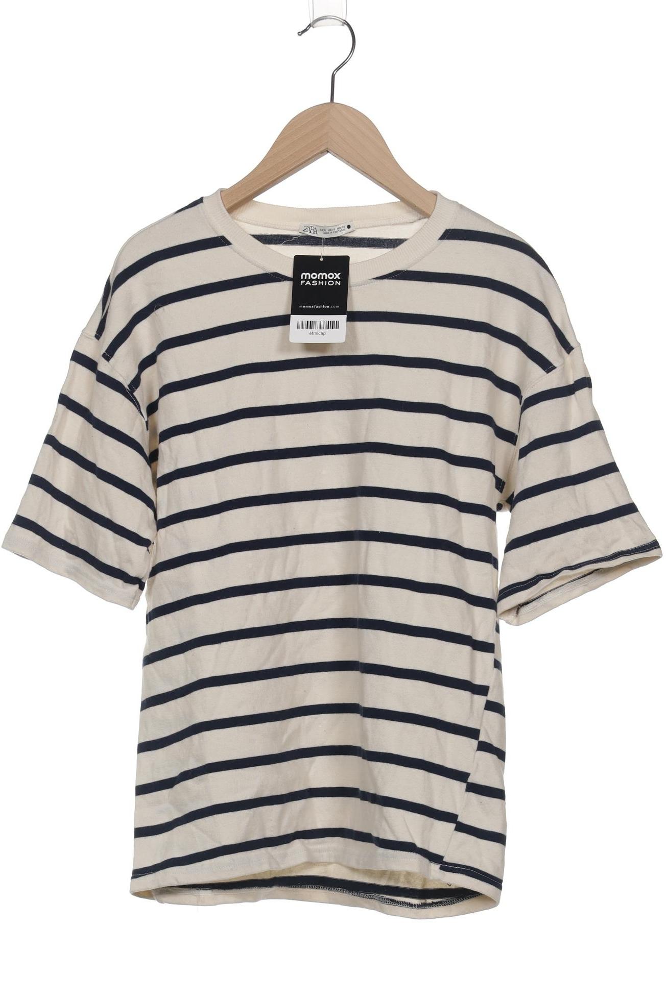 

Zara Damen T-Shirt, cremeweiß, Gr. 36