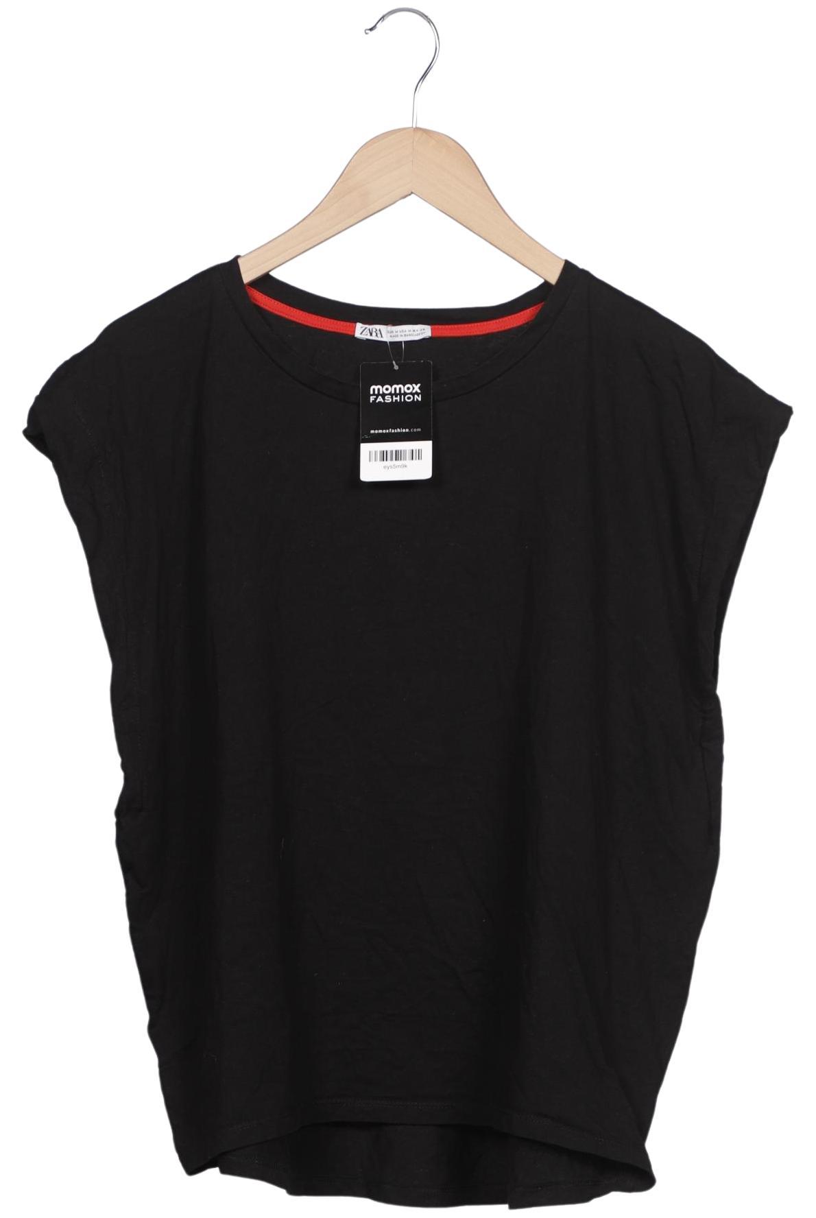 

Zara Damen T-Shirt, schwarz, Gr. 38