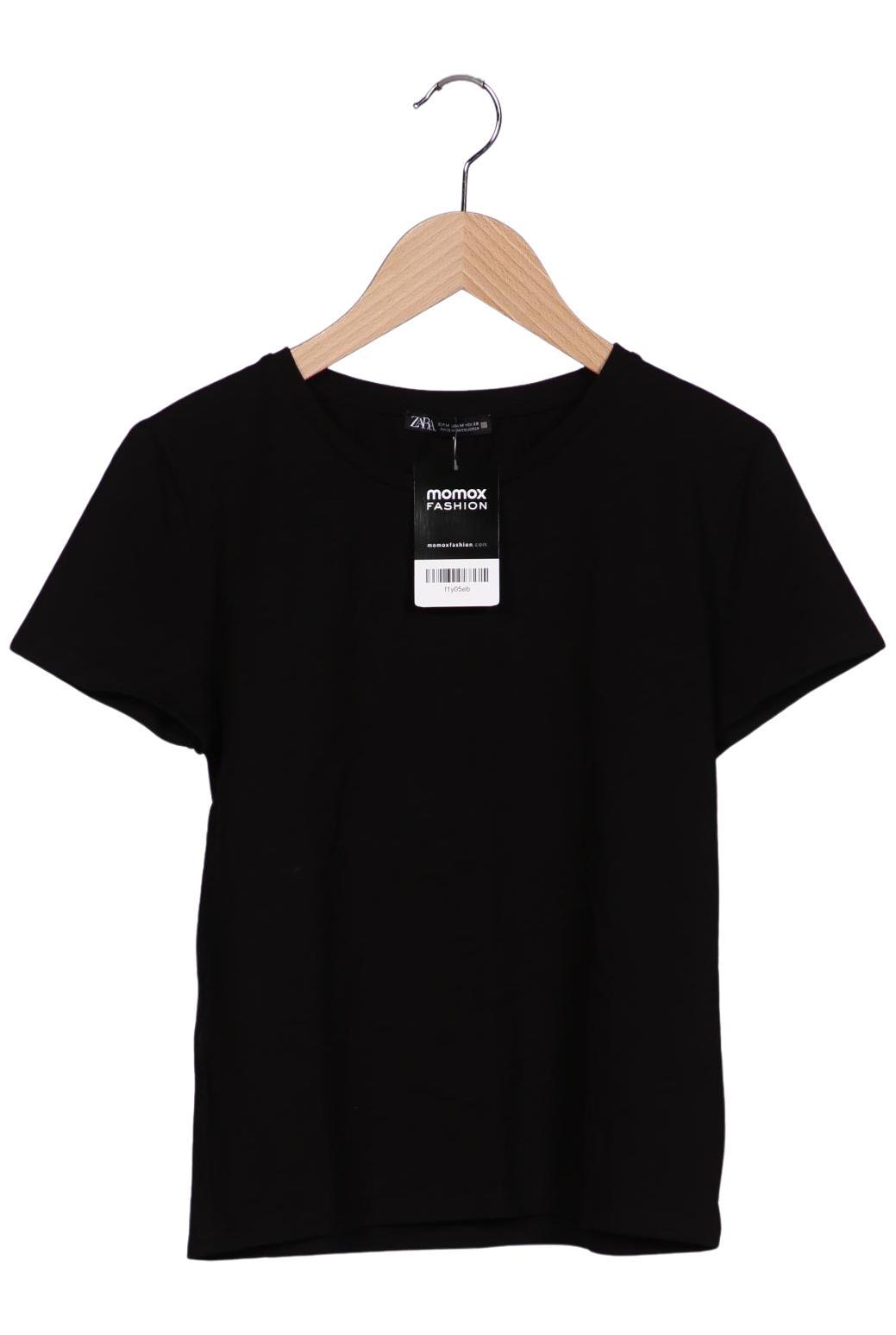 

Zara Damen T-Shirt, schwarz, Gr. 38