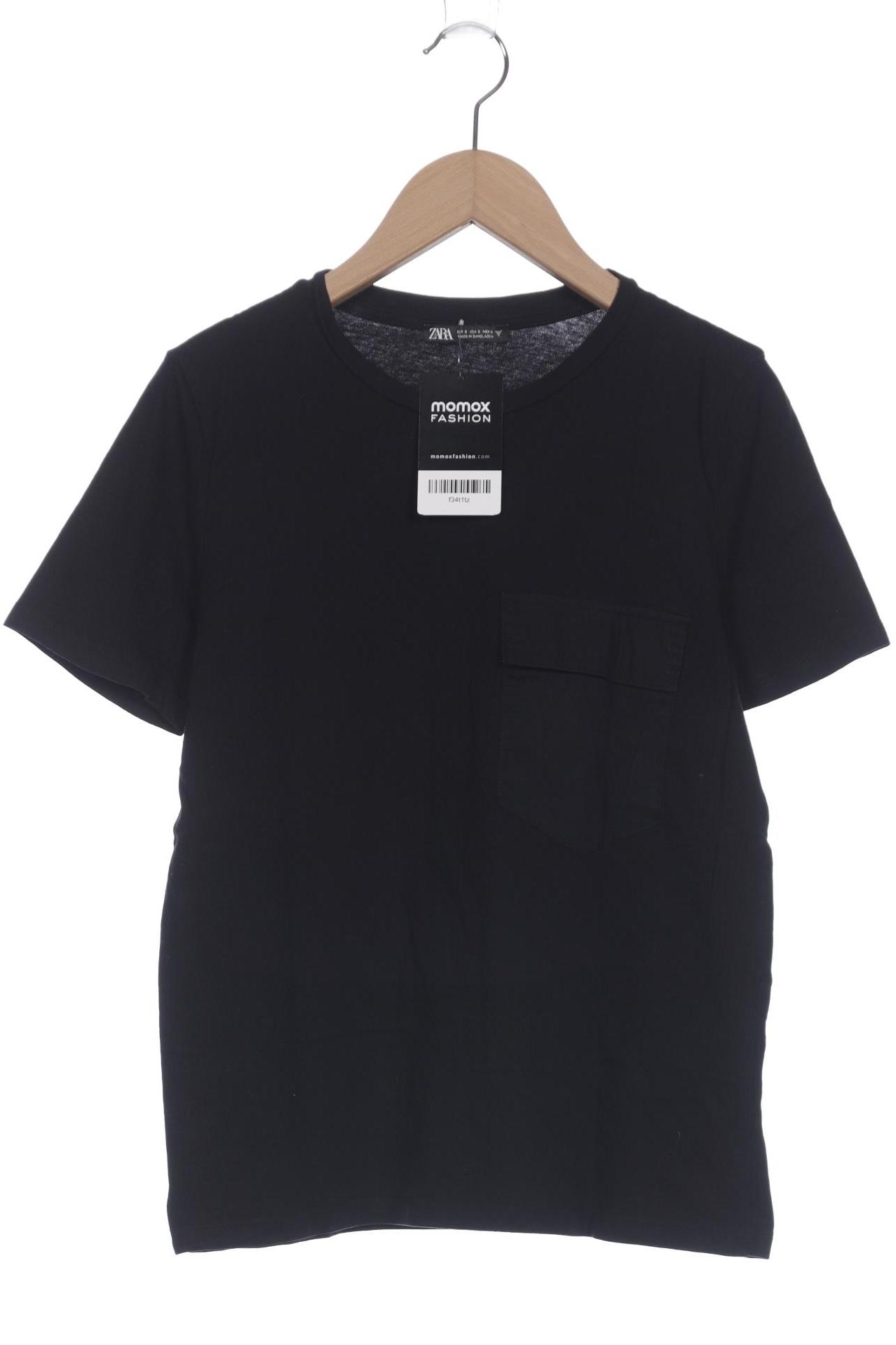 

Zara Damen T-Shirt, schwarz, Gr. 36
