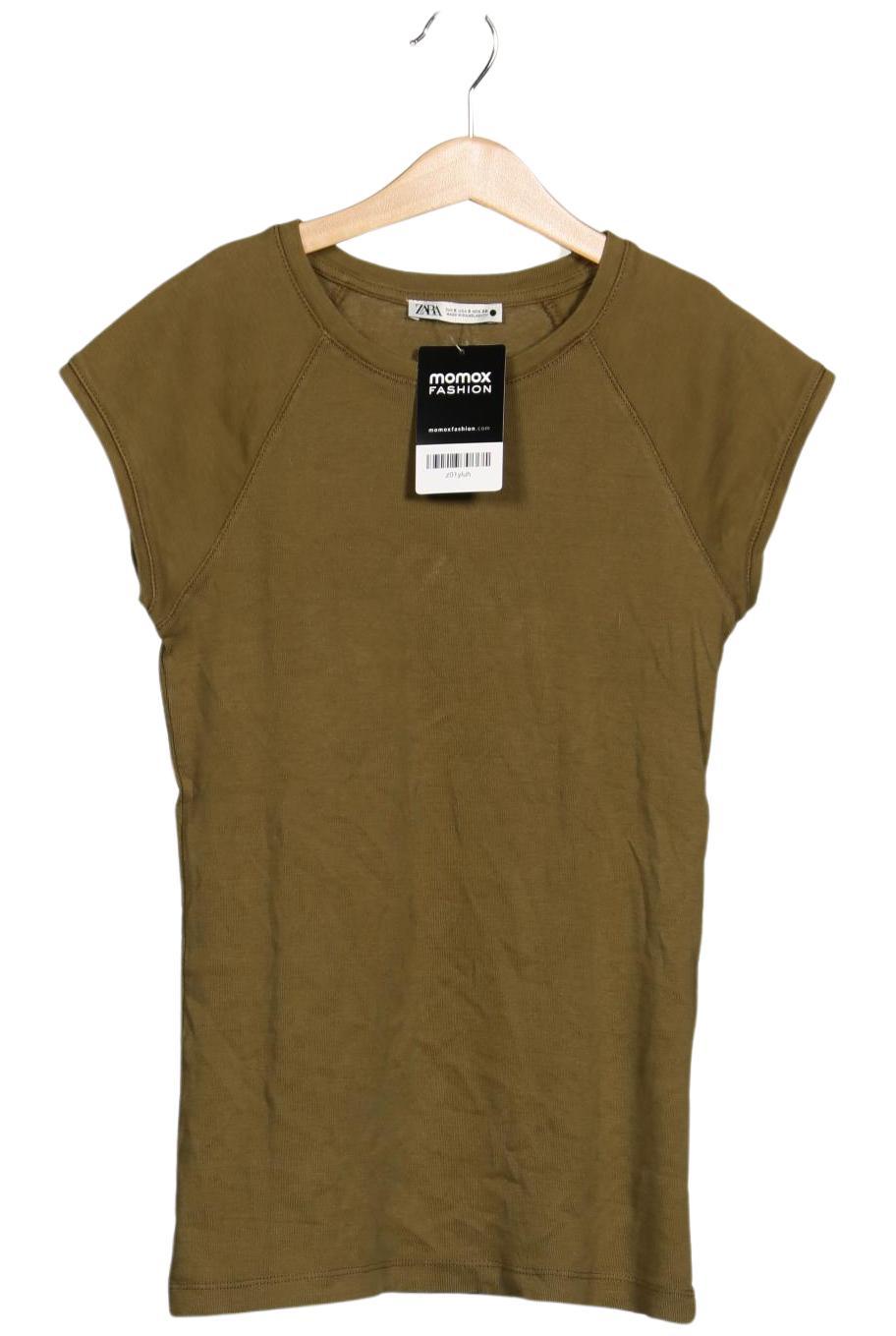 

Zara Damen T-Shirt, grün, Gr. 36
