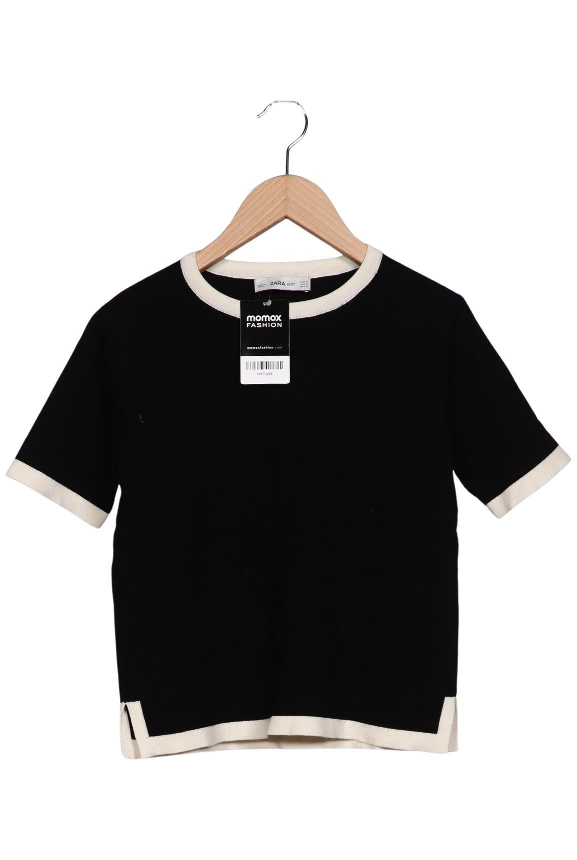 

Zara Damen T-Shirt, schwarz, Gr. 36