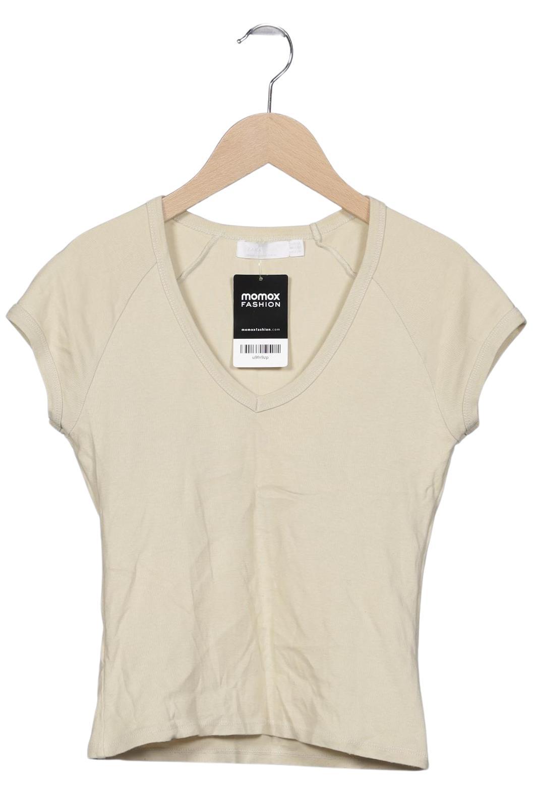 

Zara Damen T-Shirt, beige, Gr. 38